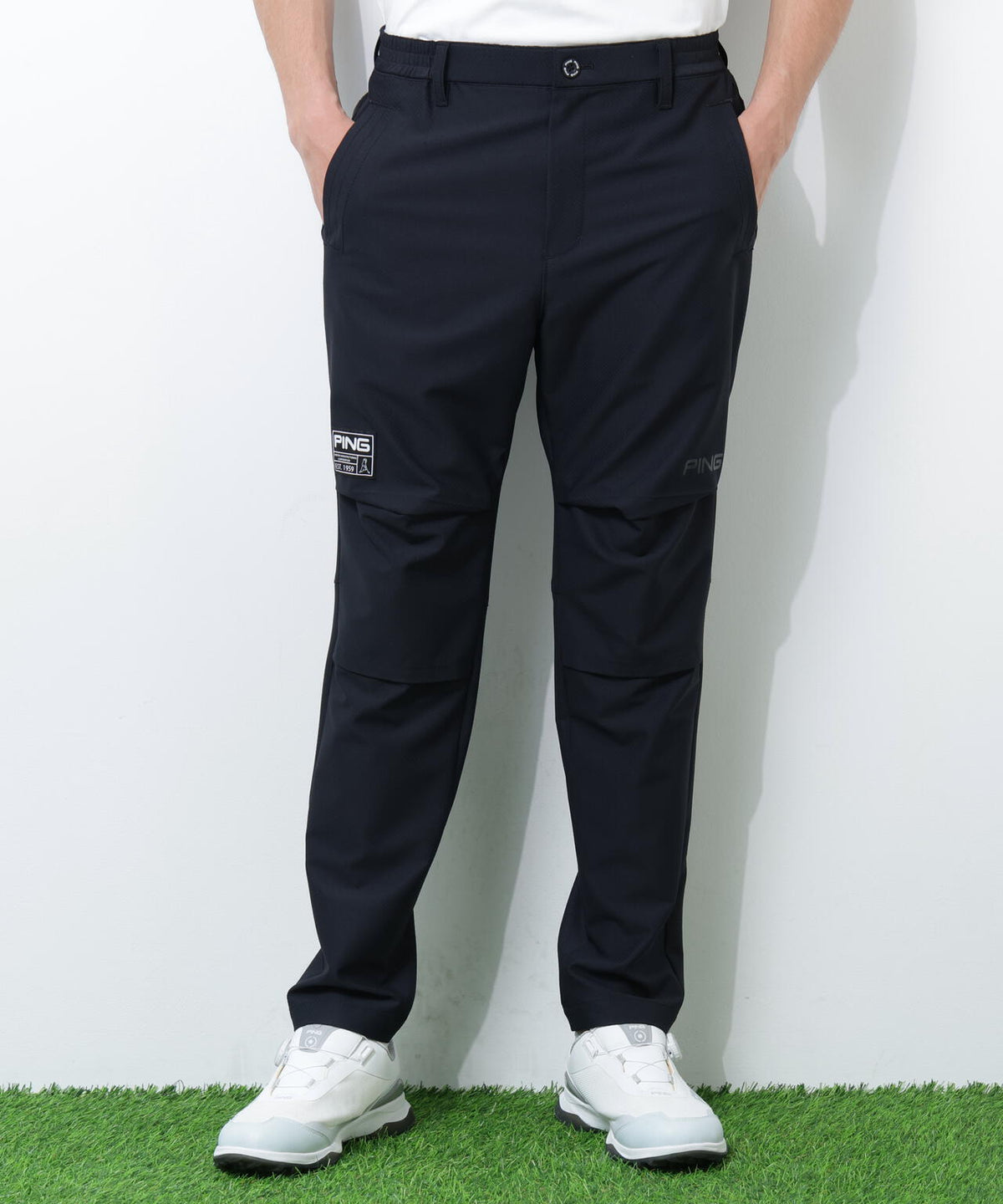 【PING APPAREL】【UVカット・透け防止・ストレッチ】ドビーテーパードパンツ <GOLD> (MENS)