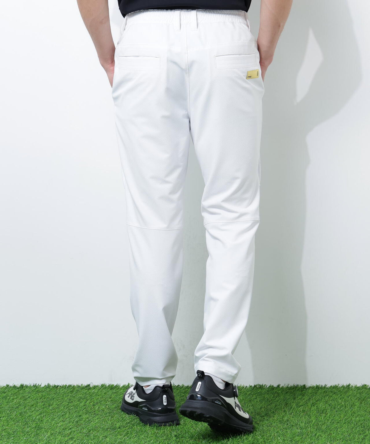 【PING APPAREL】【UVカット・透け防止・ストレッチ】ドビーテーパードパンツ <GOLD> (MENS)