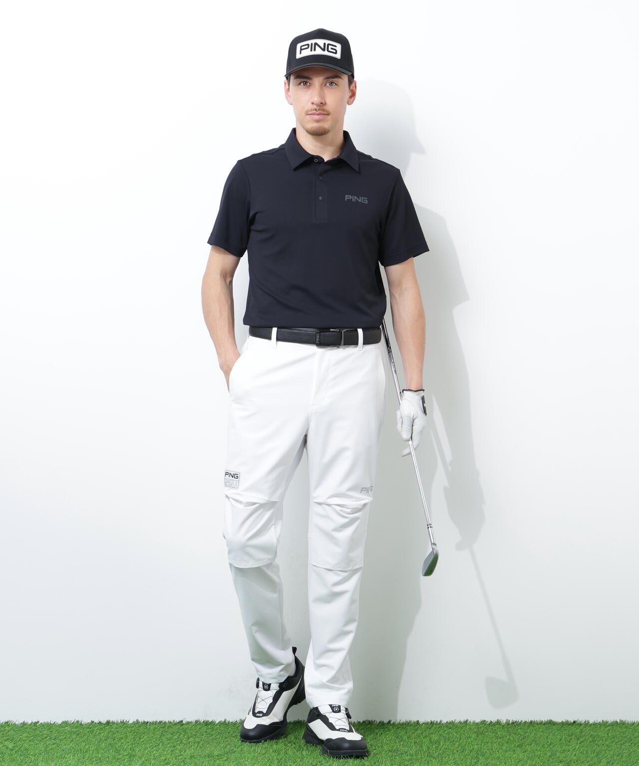 【PING APPAREL】ストレッチドビーテーパードパンツ <GOLD> (MENS)