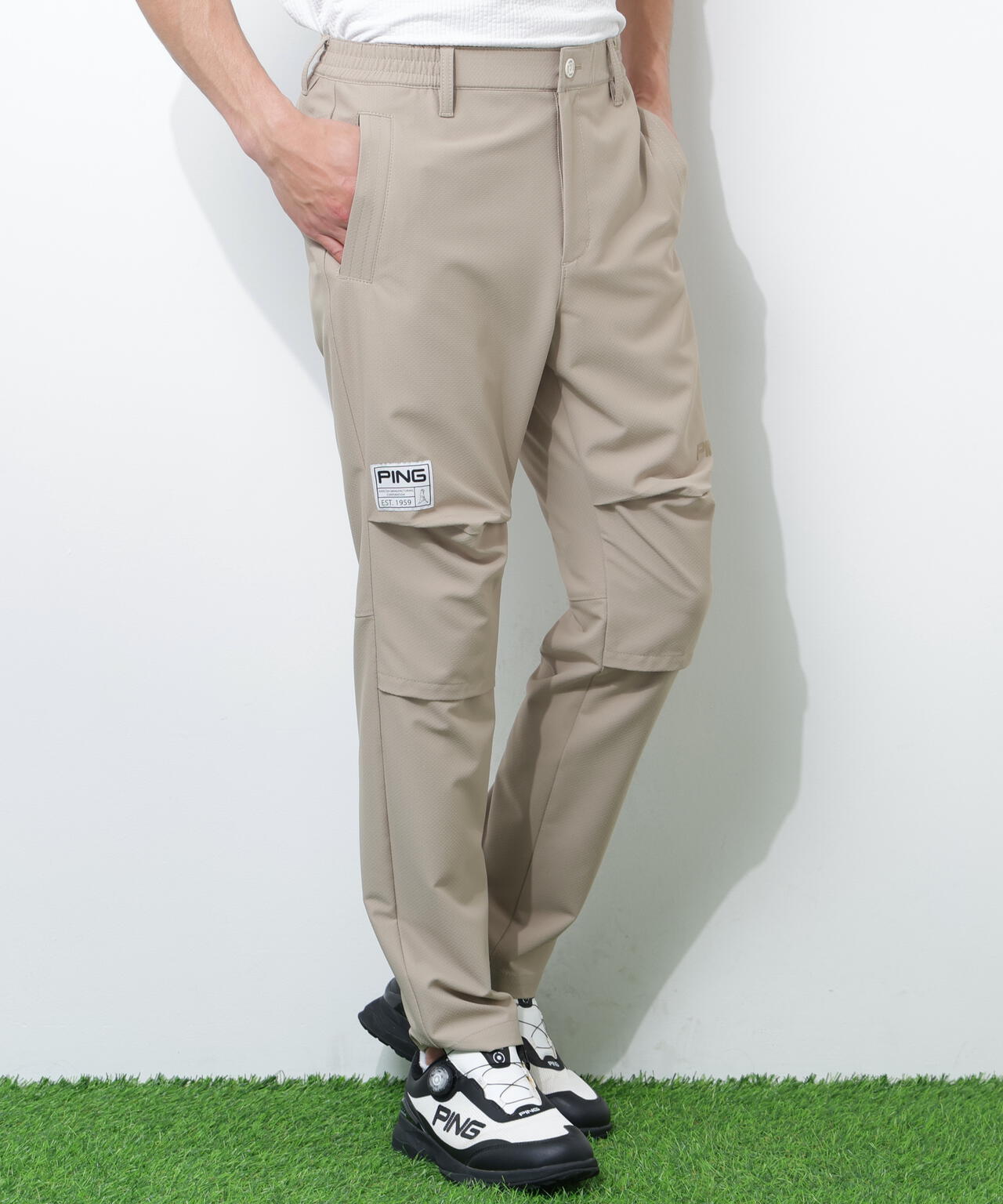 【PING APPAREL】ストレッチドビーテーパードパンツ <GOLD> (MENS)