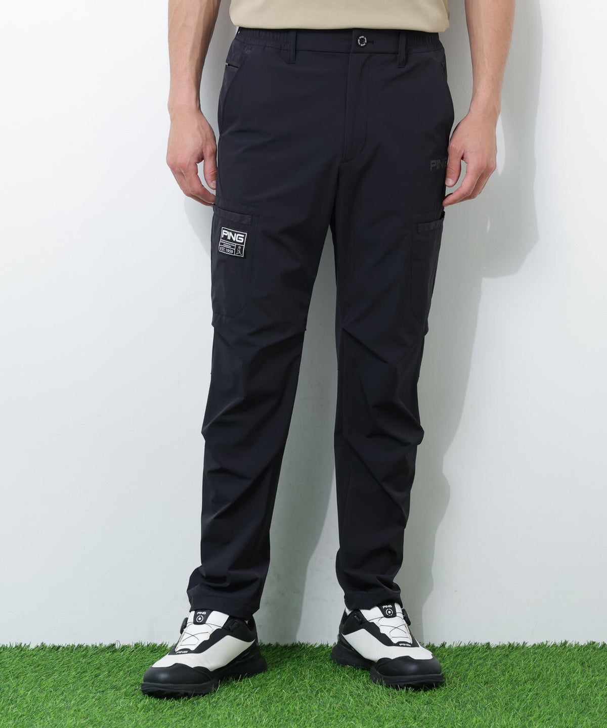 【PING APPAREL】【接触冷感・ストレッチ】テーパードパンツ <GOLD> (MENS)