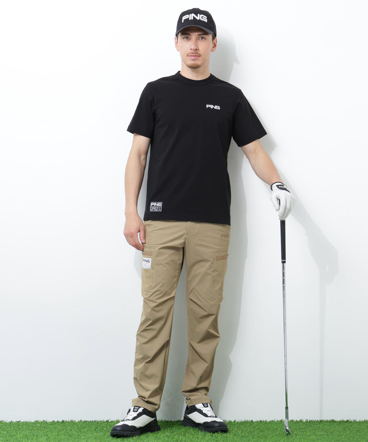【PING APPAREL】【接触冷感・ストレッチ】テーパードパンツ <GOLD> (MENS)