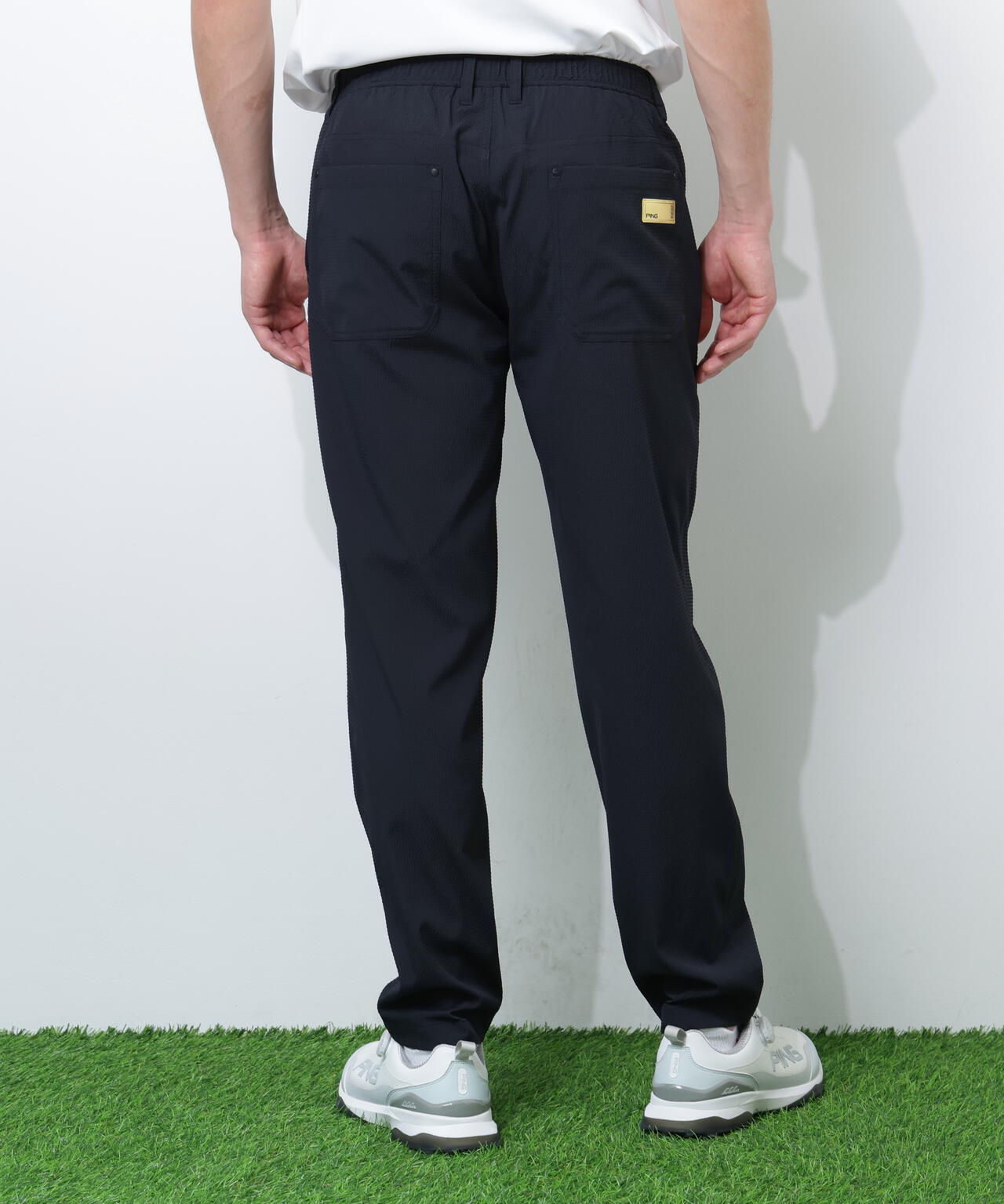 【PING APPAREL】【吸汗速乾・ストレッチ】サッカー5ポケットパンツ <GOLD> (MENS)