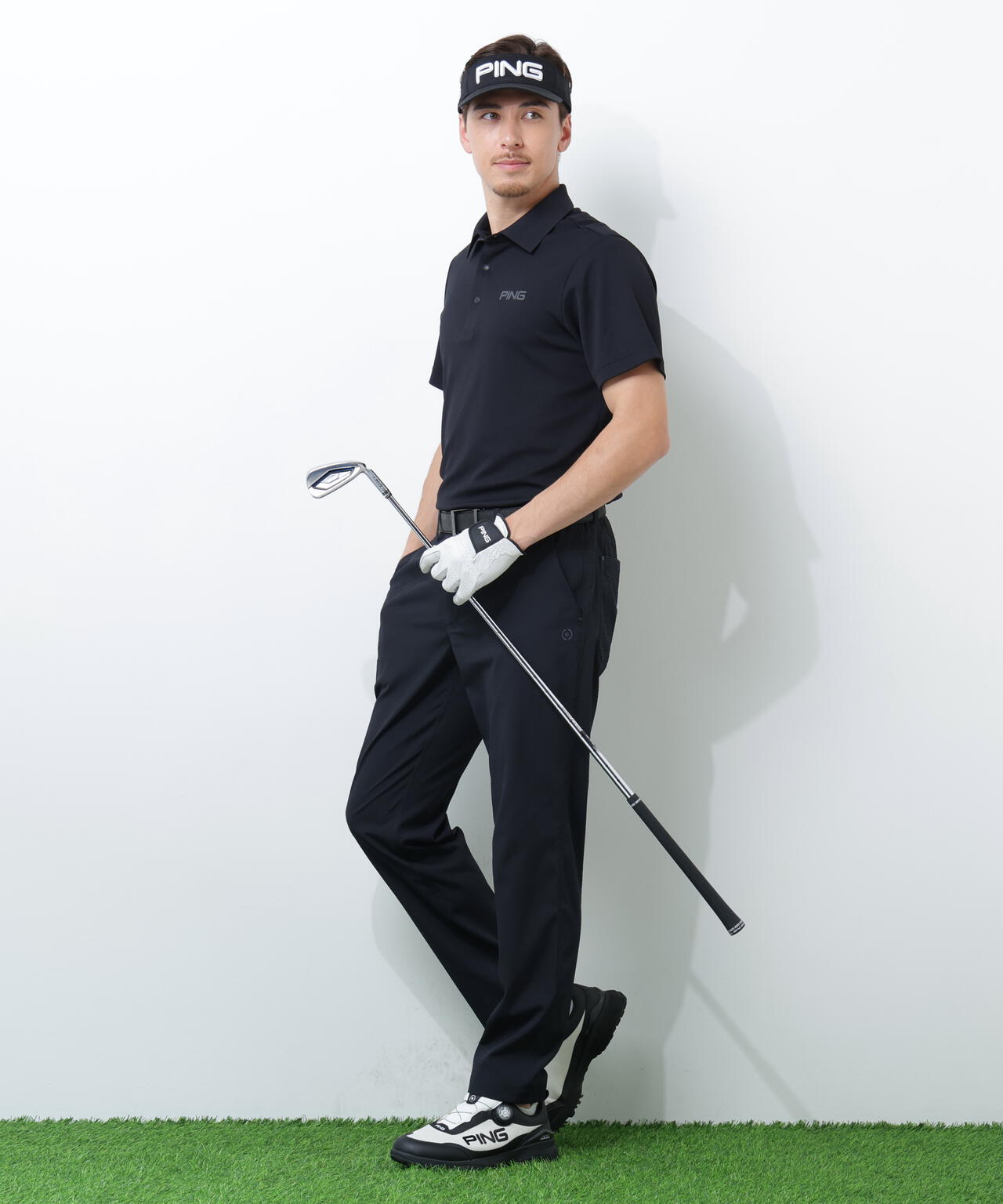 【PING APPAREL】【吸汗速乾・ストレッチ】サッカー5ポケットパンツ <GOLD> (MENS)