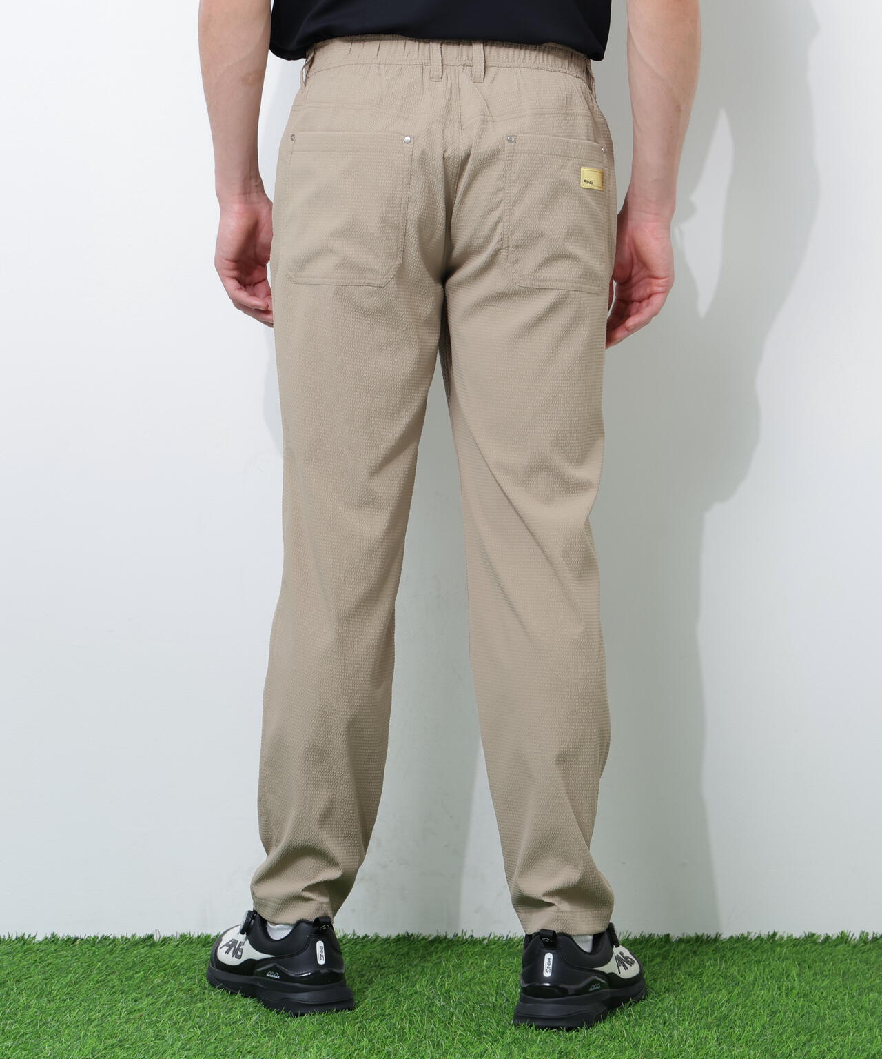 【PING APPAREL】ストレッチサッカー5ポケットパンツ <GOLD> (MENS)