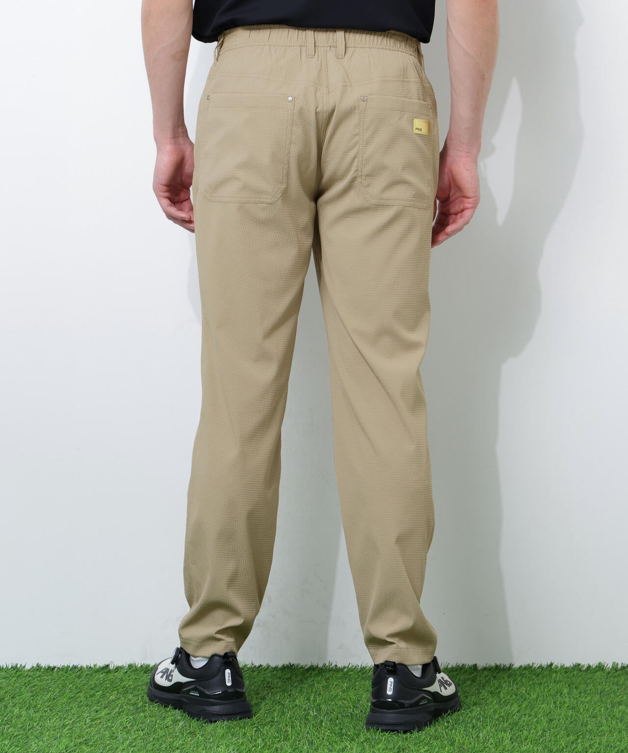【PING APPAREL】【吸汗速乾・ストレッチ】サッカー5ポケットパンツ <GOLD> (MENS)