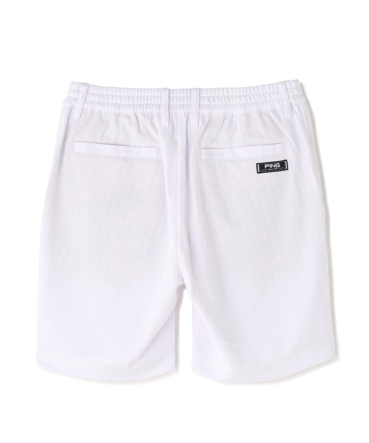 【PING APPAREL】全方向ストレッチ凸凹ストライプジャカードショートパンツ <NATIVE> (MENS)