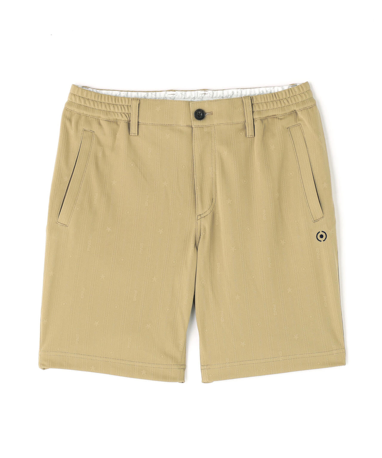 【PING APPAREL】全方向ストレッチ凸凹ストライプジャカードショートパンツ <NATIVE> (MENS)