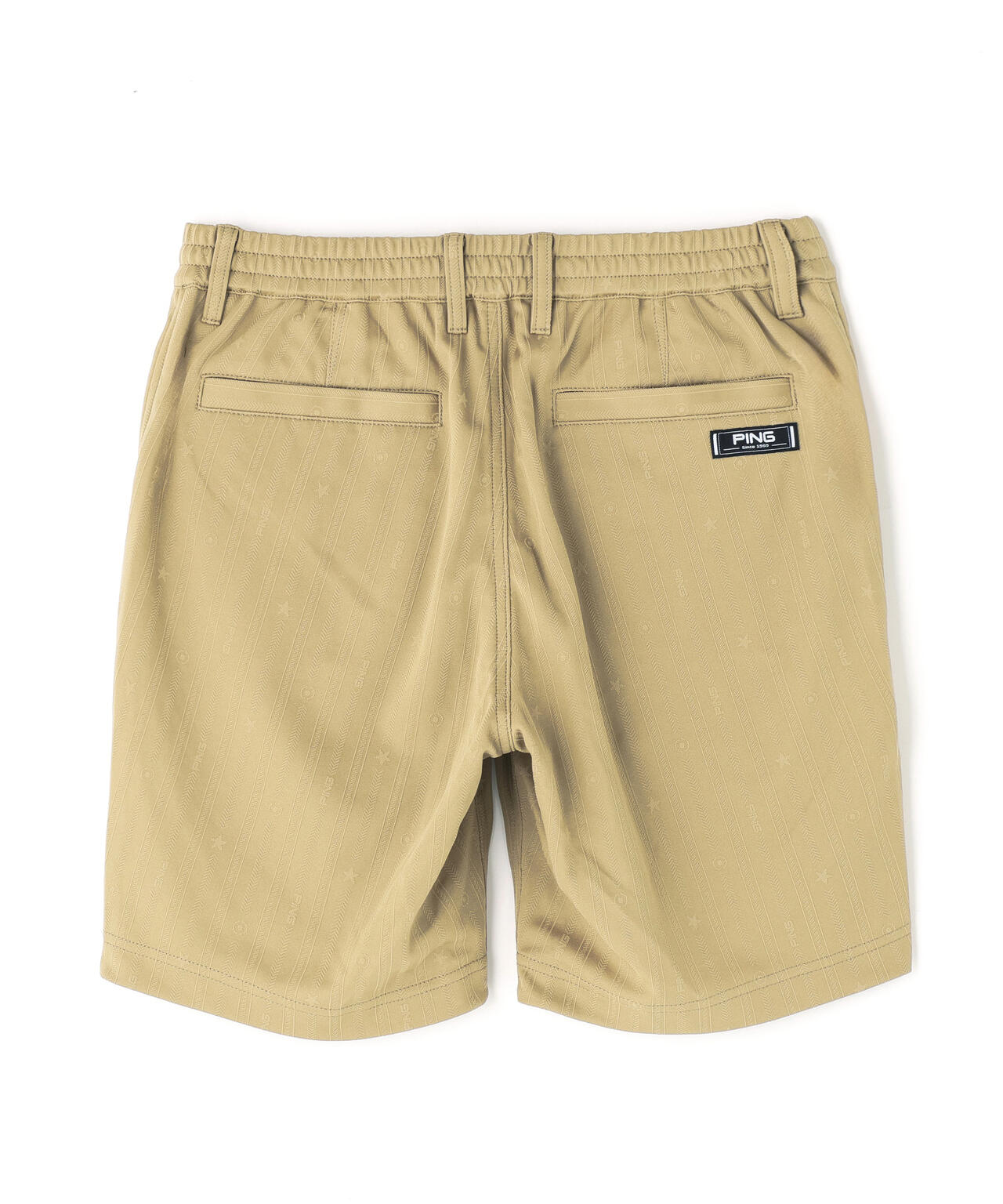 【PING APPAREL】全方向ストレッチ凸凹ストライプジャカードショートパンツ <NATIVE> (MENS)