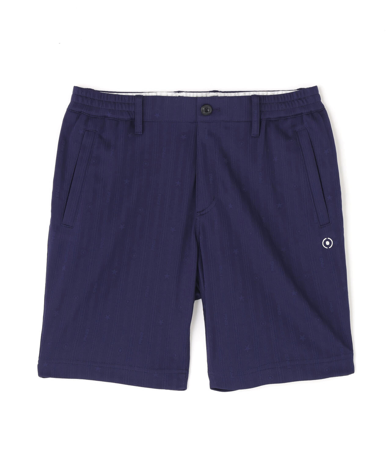 【PING APPAREL】全方向ストレッチ凸凹ストライプジャカードショートパンツ <NATIVE> (MENS)