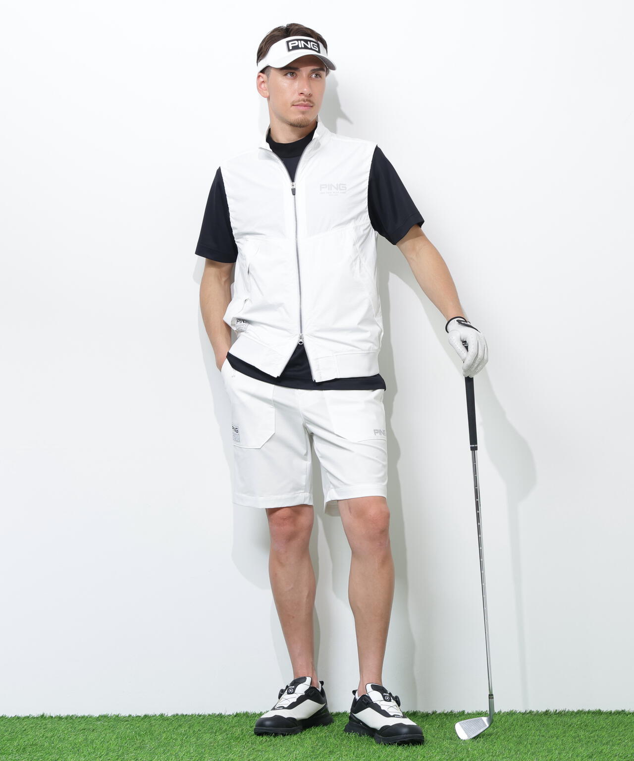 180cm C:96 W:80 H:93 着用サイズ:L