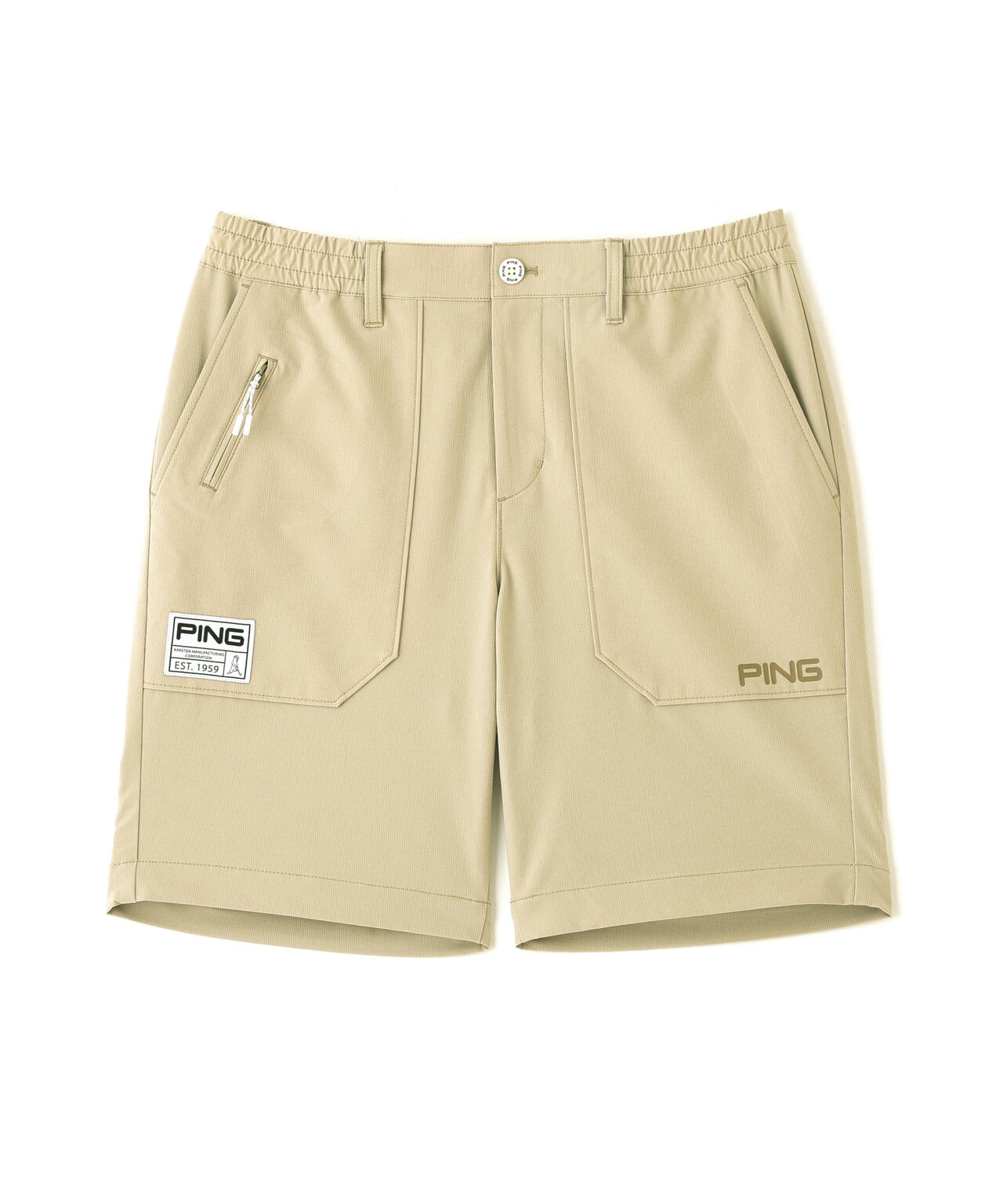 【PING APPAREL】全方向ストレッチドライタッチリップストップショートパンツ <GOLD> (MENS)