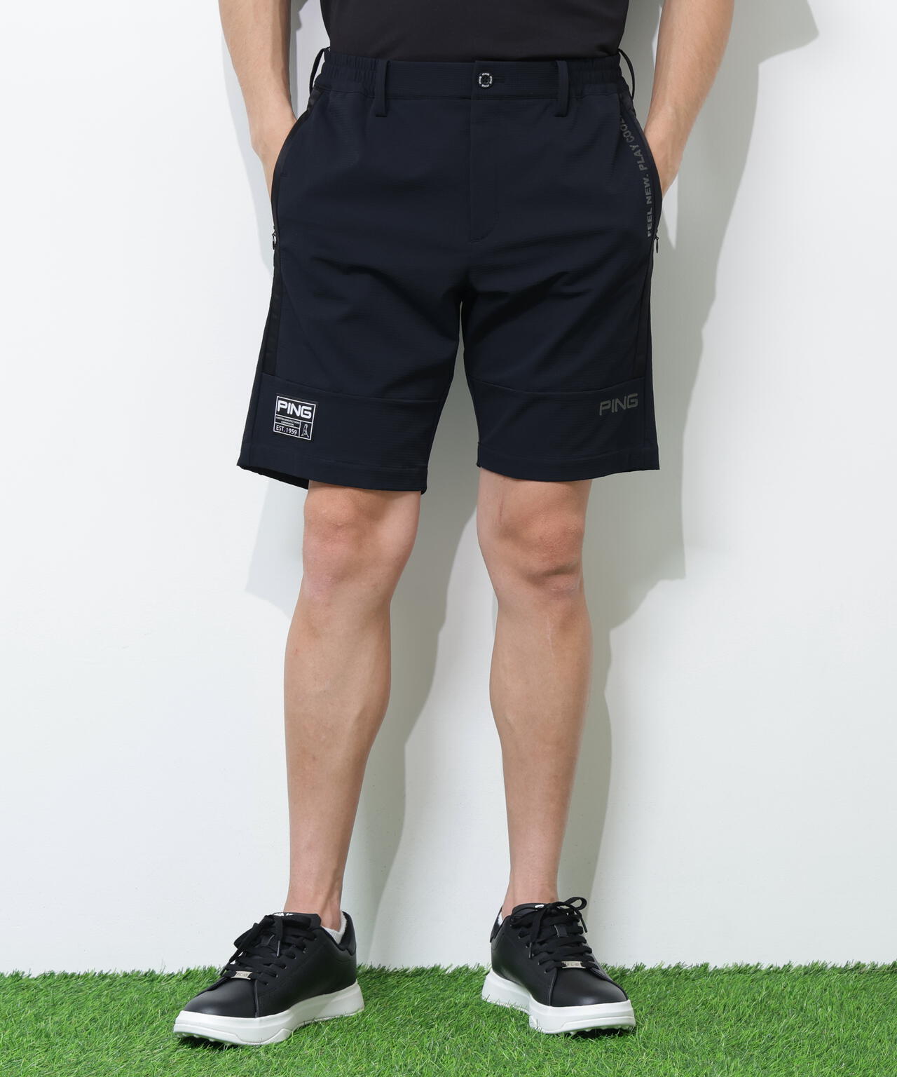 【PING APPAREL】全方向ストレッチ 緯二重ショートパンツ <GOLD> (MENS)