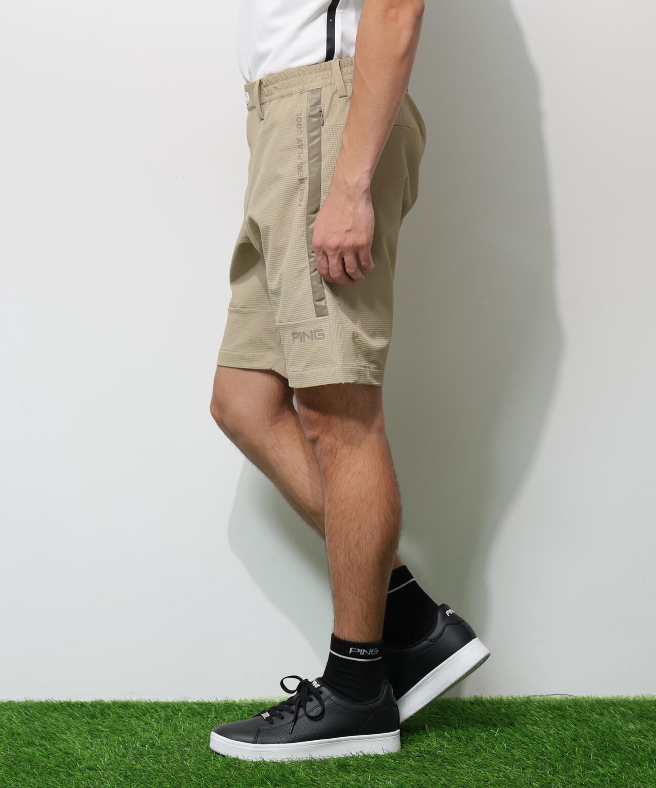 【PING APPAREL】全方向ストレッチ 緯二重ショートパンツ <GOLD> (MENS)
