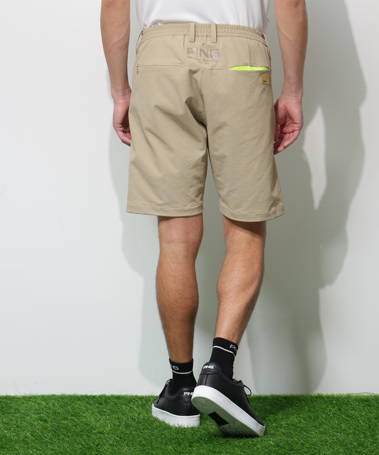 【PING APPAREL】全方向ストレッチ 緯二重ショートパンツ <GOLD> (MENS)
