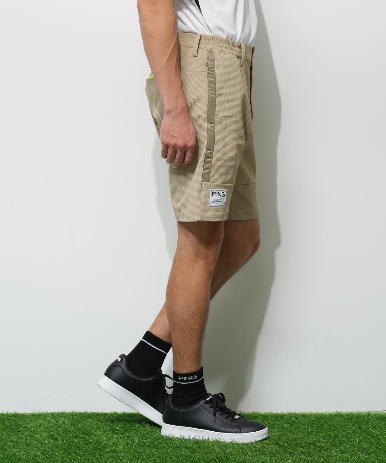 【PING APPAREL】全方向ストレッチ 緯二重ショートパンツ <GOLD> (MENS)