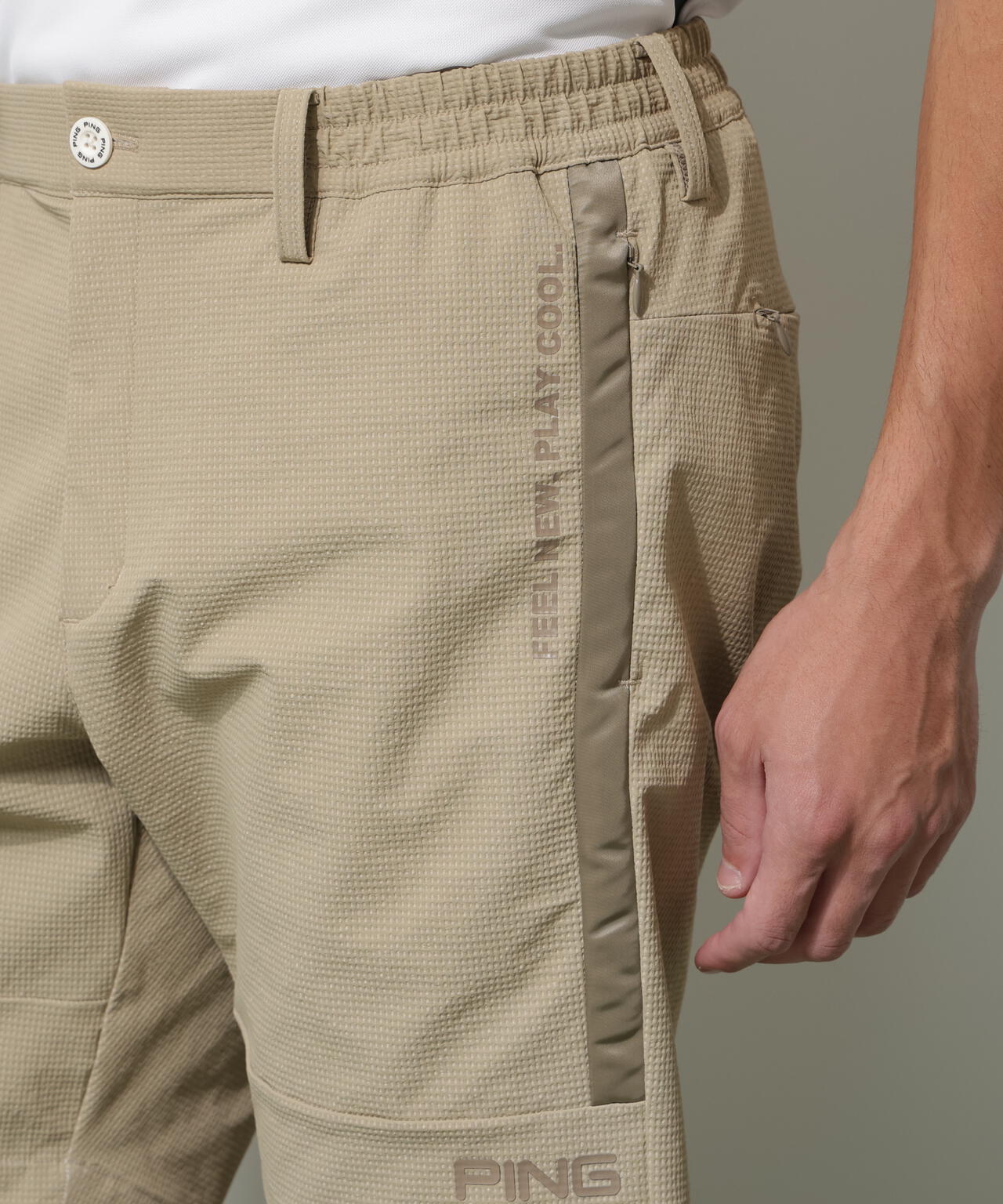 【PING APPAREL】全方向ストレッチ 緯二重ショートパンツ <GOLD> (MENS)