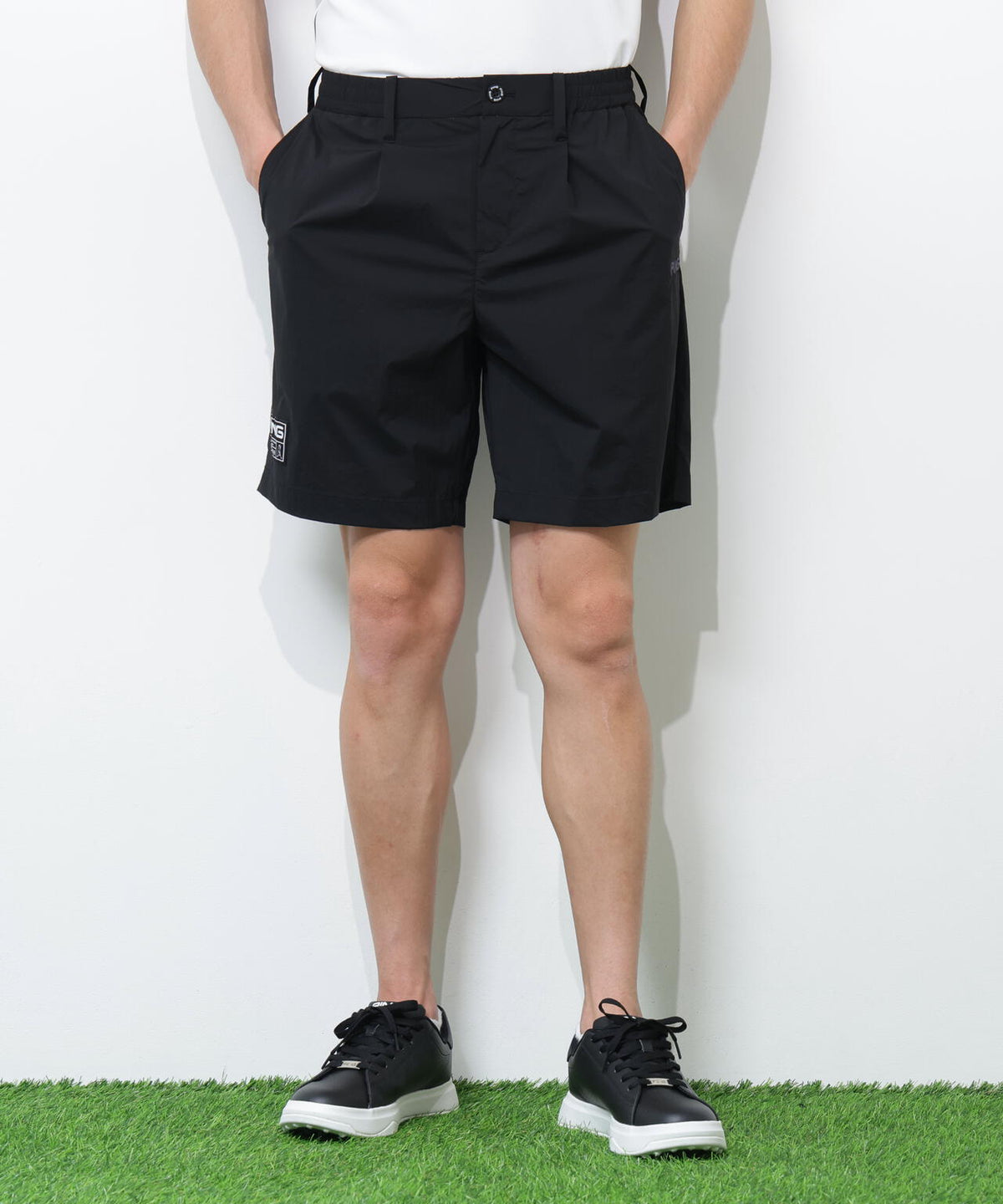 【PING APPAREL】ドライタッチナイロンストレッチタフタショートパンツ <GOLD> (MENS)