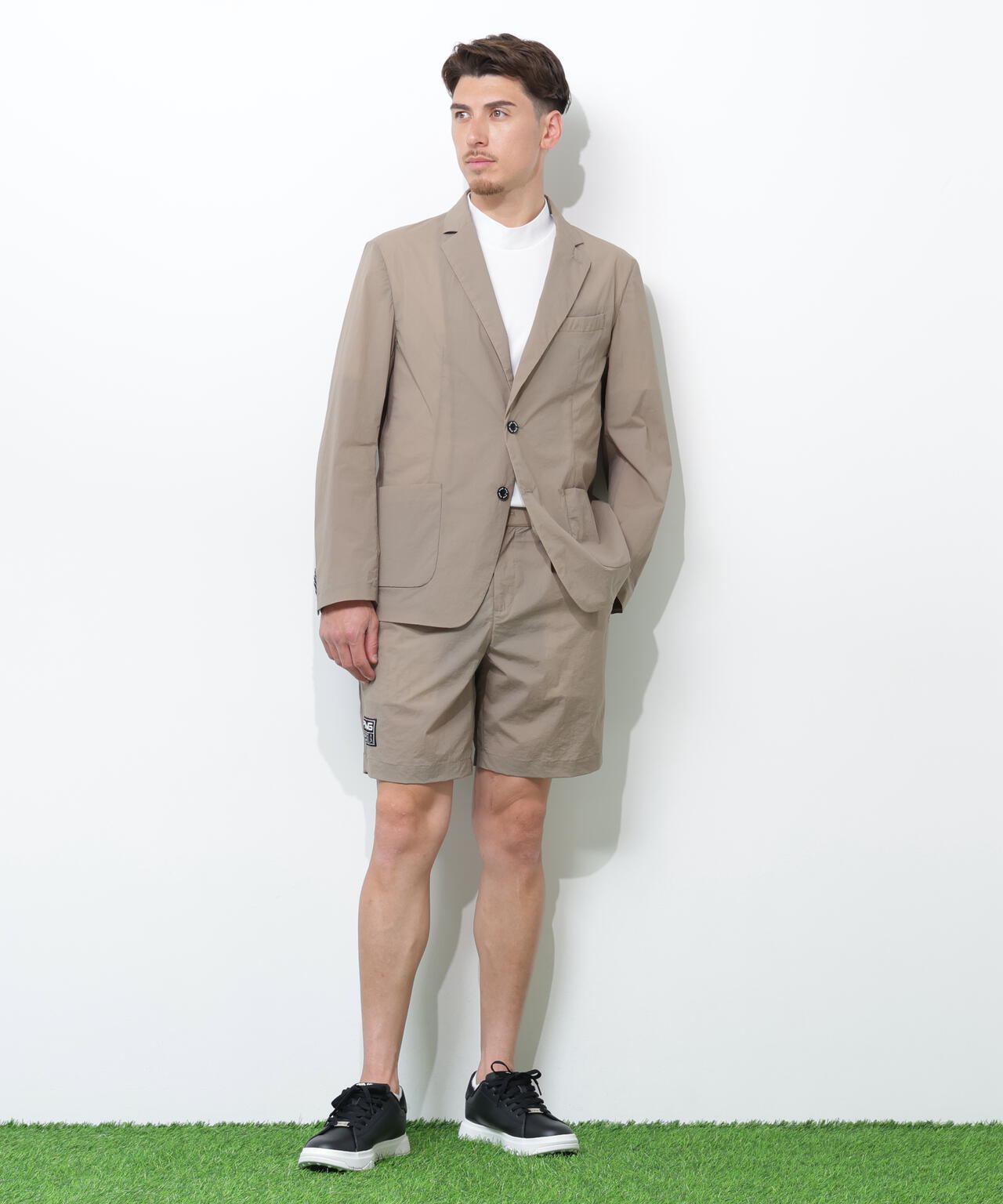 【PING APPAREL】ドライタッチナイロンストレッチタフタショートパンツ <GOLD> (MENS)