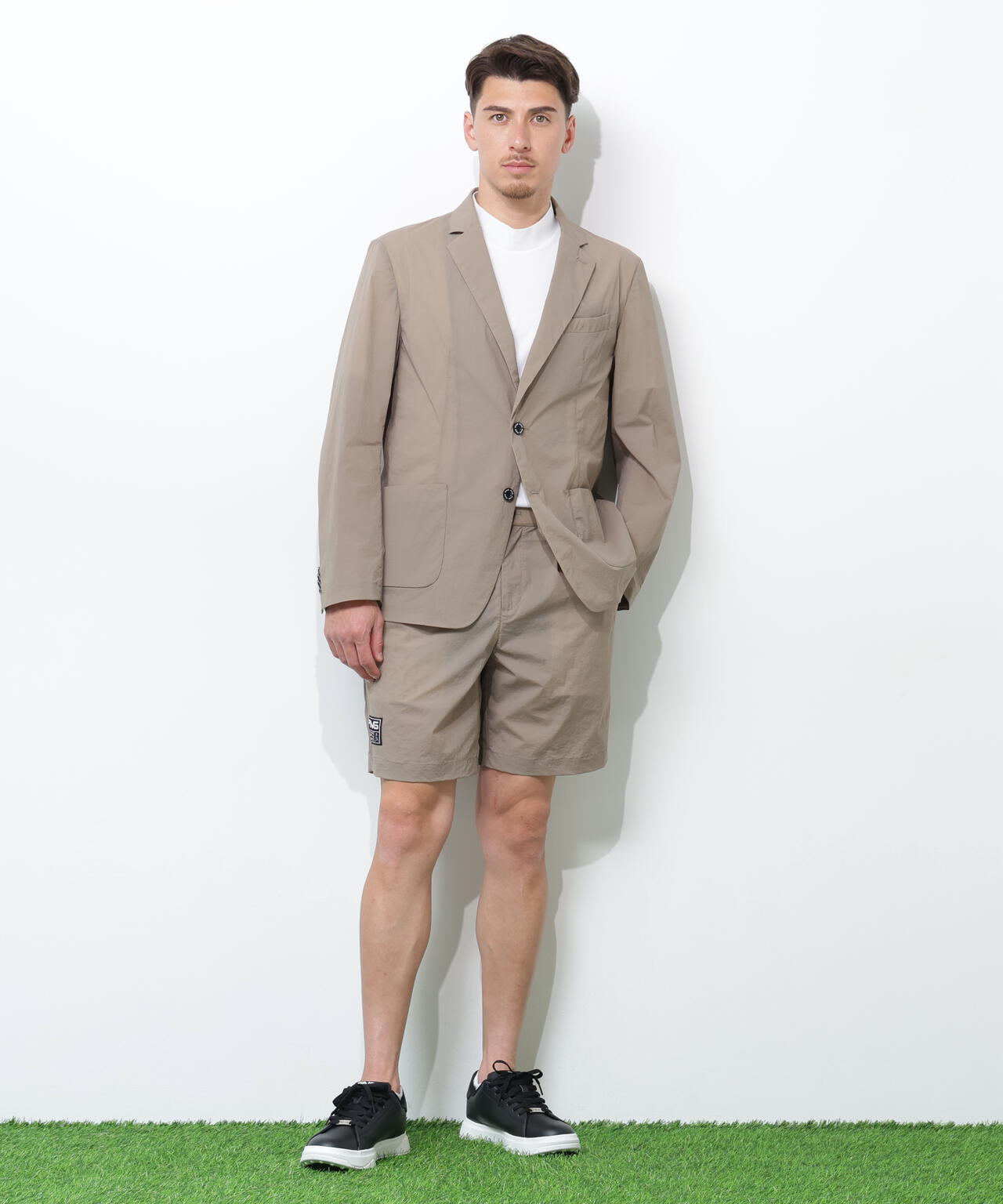【PING APPAREL】ドライタッチナイロンストレッチタフタショートパンツ <GOLD> (MENS)