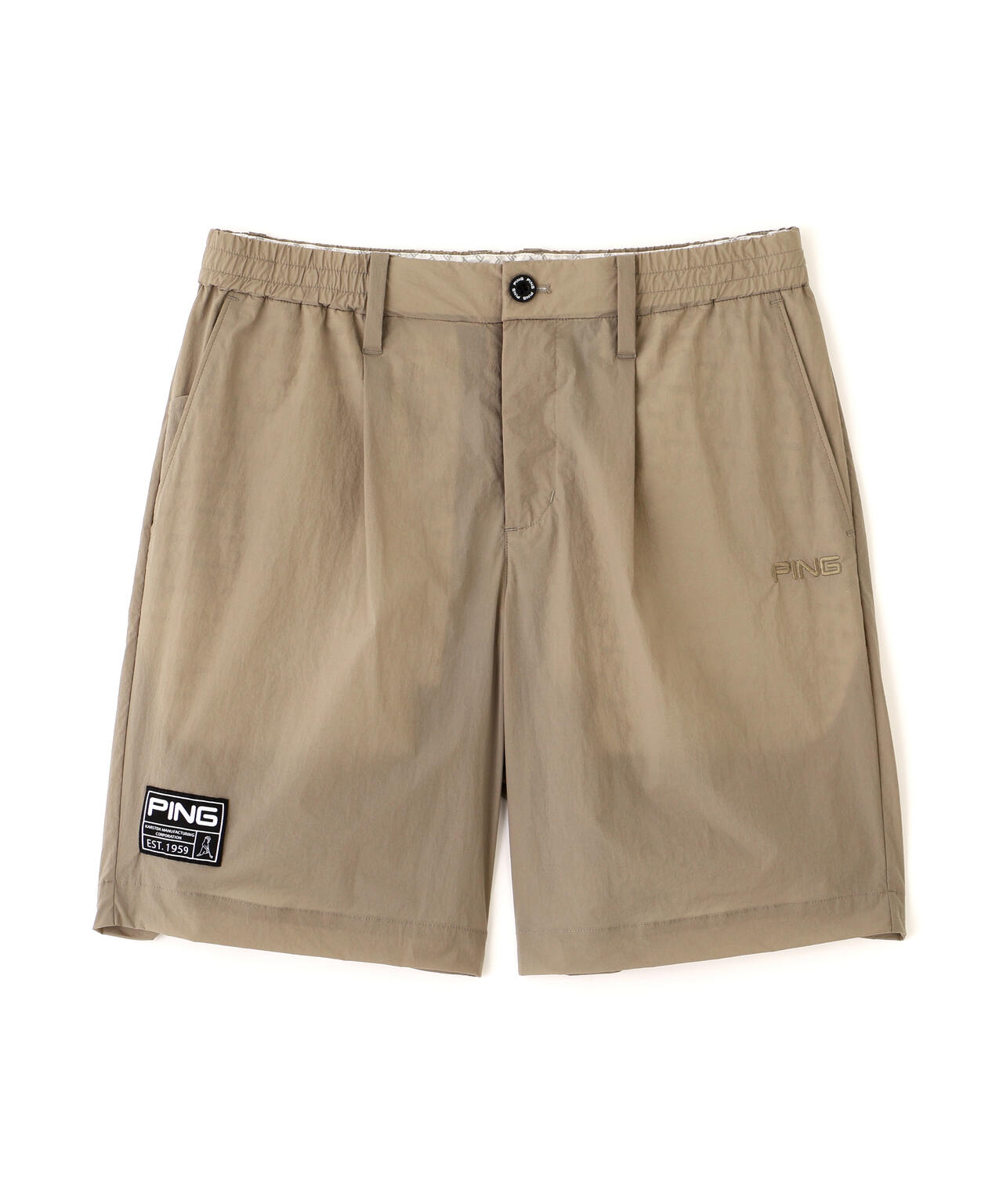 【PING APPAREL】ドライタッチナイロンストレッチタフタショートパンツ <GOLD> (MENS)