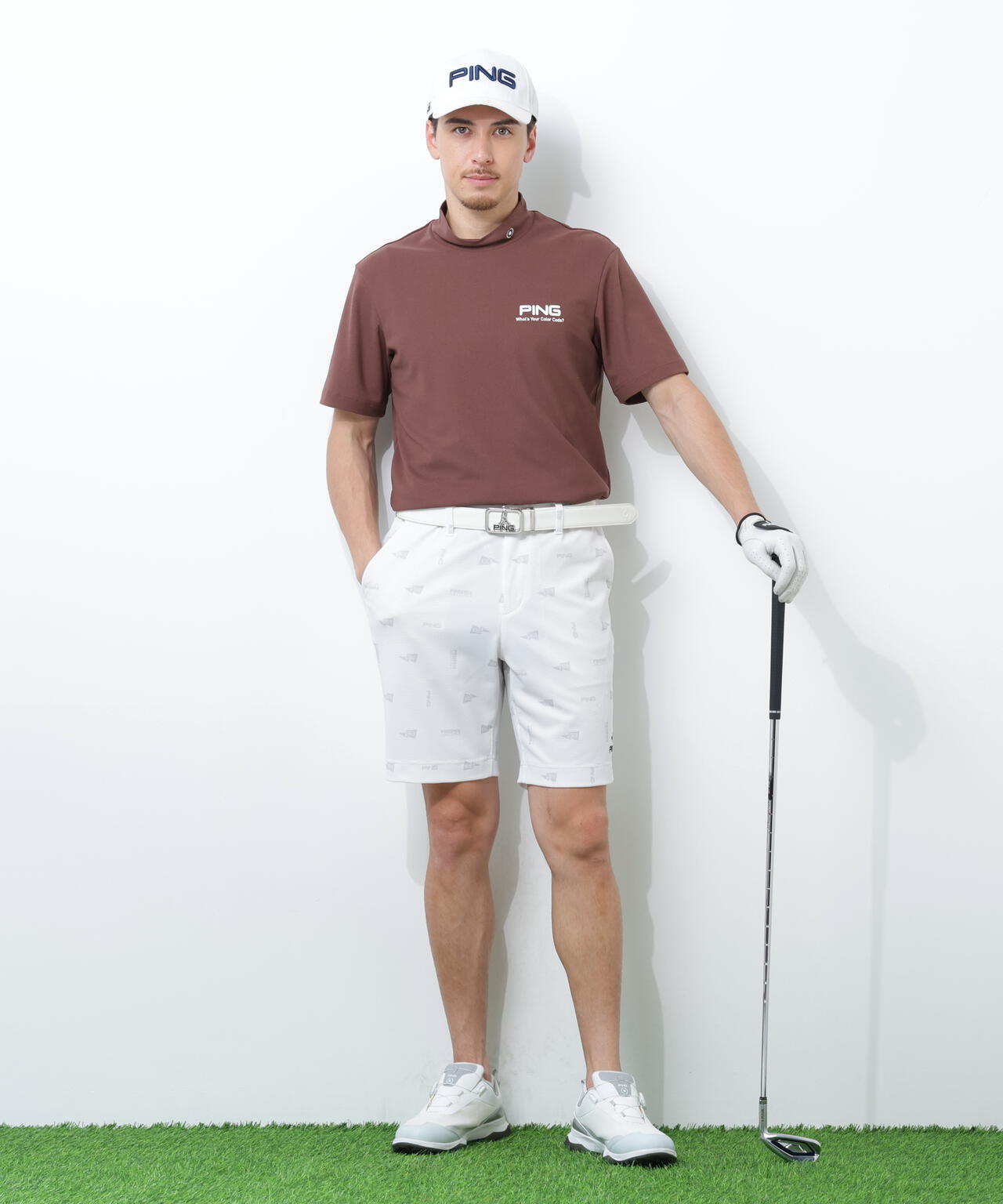 【PING APPAREL】ストレッチミニポップコーンショートパンツ <NATIVE> (MENS)