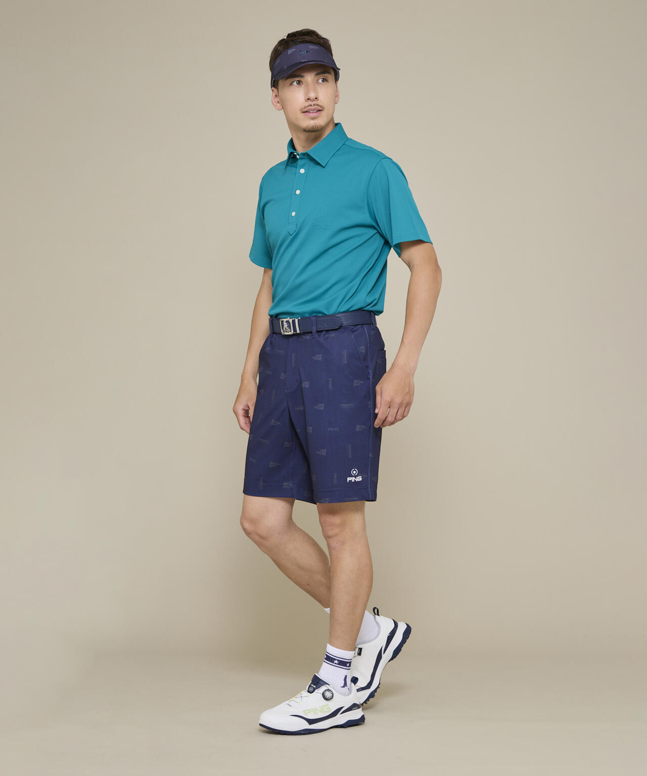 【PING APPAREL】ストレッチミニポップコーンショートパンツ <NATIVE> (MENS)