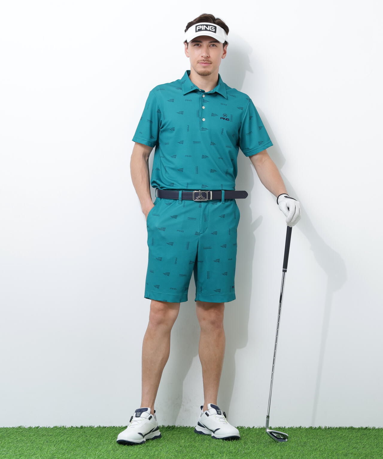 【PING APPAREL】ストレッチミニポップコーンショートパンツ <NATIVE> (MENS)