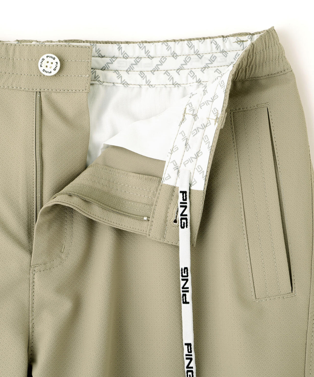 【PING APPAREL】【UVカット・透け防止・ストレッチ】ドビーショートパンツ <GOLD> (MENS)