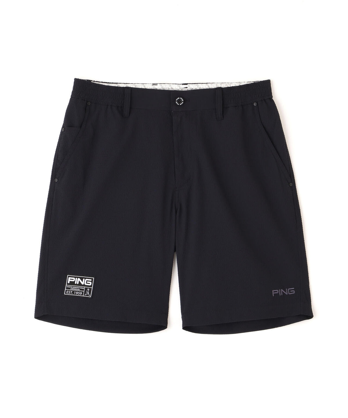 【PING APPAREL】【吸汗速乾・ストレッチ】サッカー5ポケットショートパンツ <GOLD> (MENS)