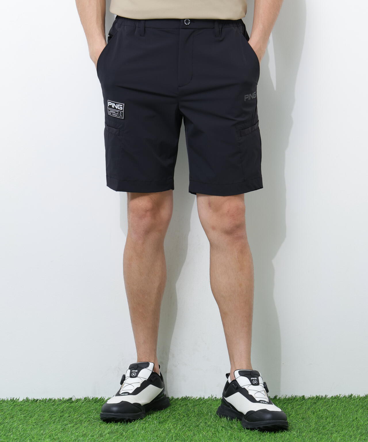 【PING APPAREL】【接触冷感・ストレッチ】ショートパンツ <GOLD> (MENS)