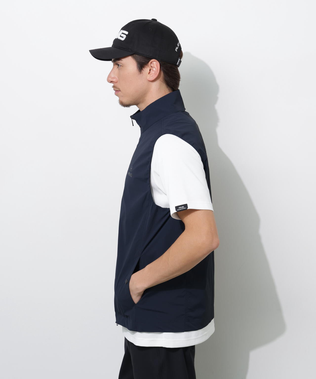 【PING APPAREL】ストレッチリップストップ/メッシュニット 高機能レイヤードツインセット <PERFORMANCE> (MENS)