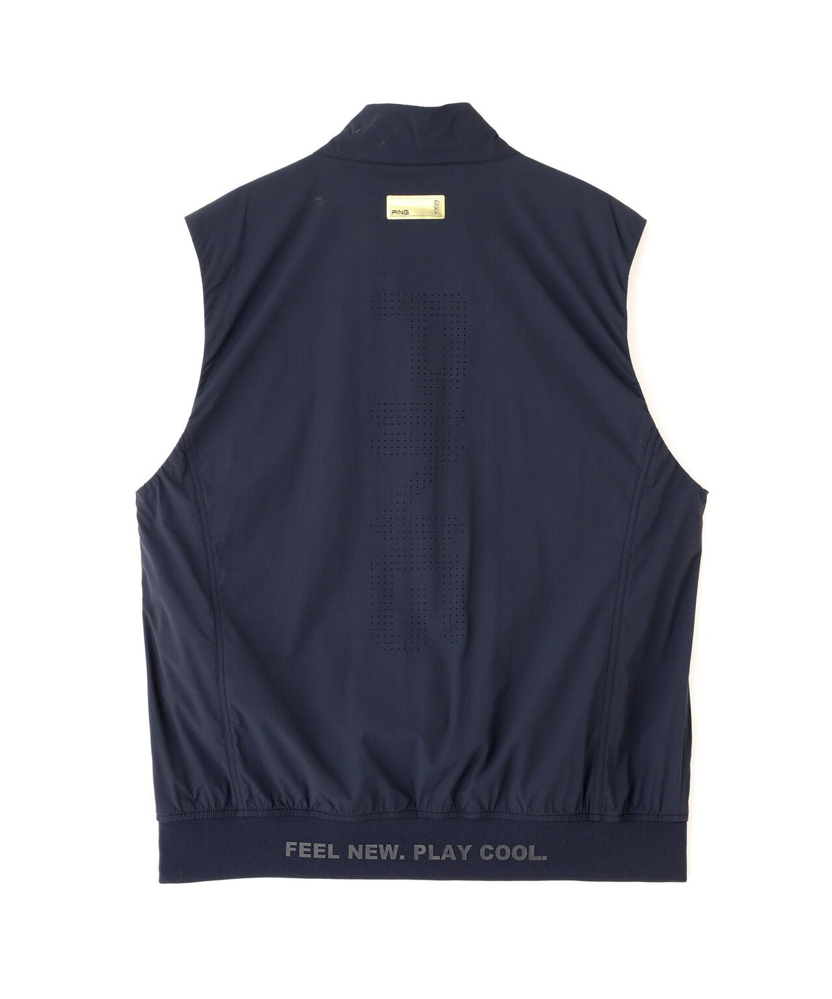 【PING APPAREL】ストレッチリップストップ高機能フルジップベスト <GOLD> (MENS)