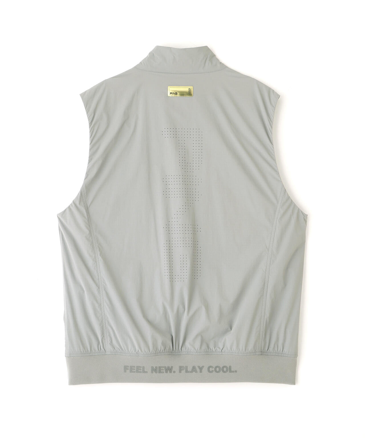 【PING APPAREL】ストレッチリップストップ高機能フルジップベスト <GOLD> (MENS)