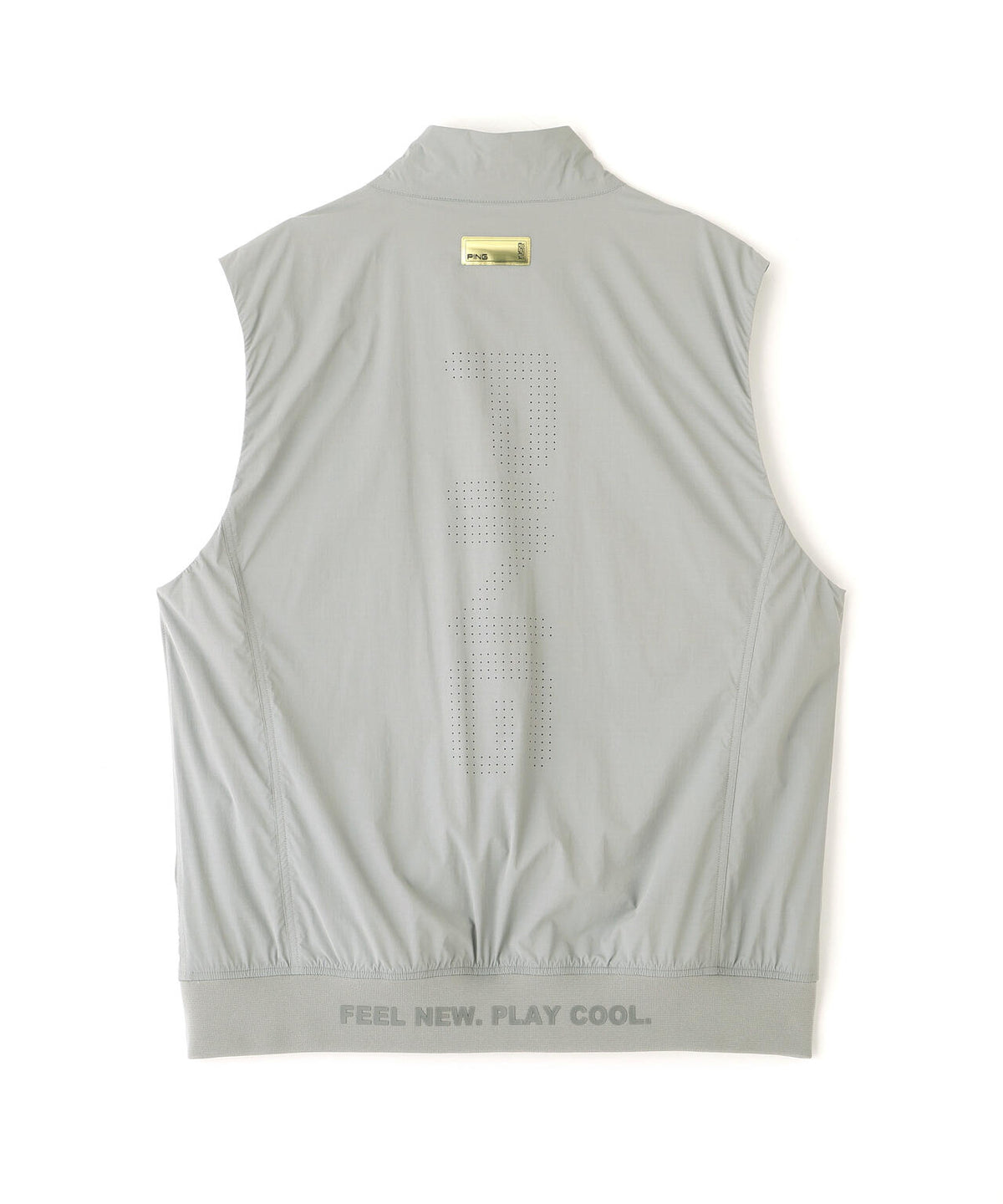 【PING APPAREL】ストレッチリップストップ高機能フルジップベスト <GOLD> (MENS)
