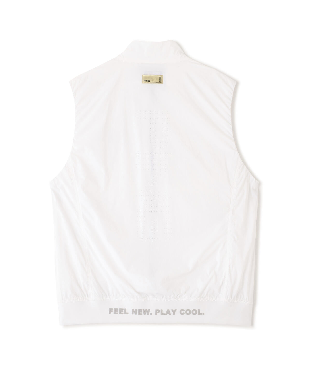 【PING APPAREL】ストレッチリップストップ高機能フルジップベスト <GOLD> (MENS)