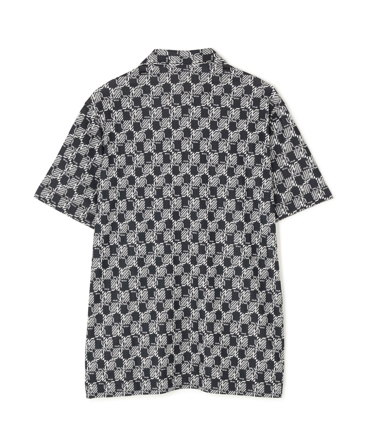 【PING APPAREL】AZモノグラムジャカードブロックロゴ半袖ポロシャツ <PERFORMANCE> (MENS)