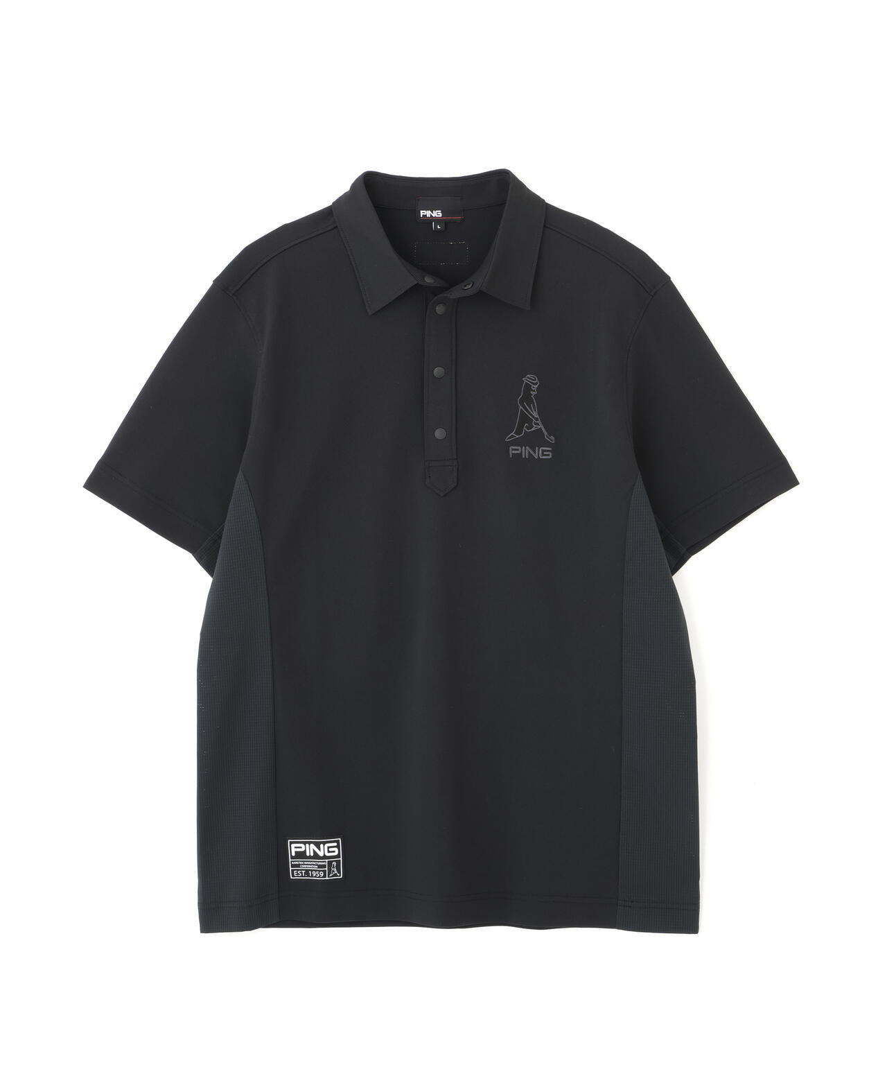 【PING APPAREL】レイブロックMr.PING半袖ポロシャツ <GOLD> (MENS)