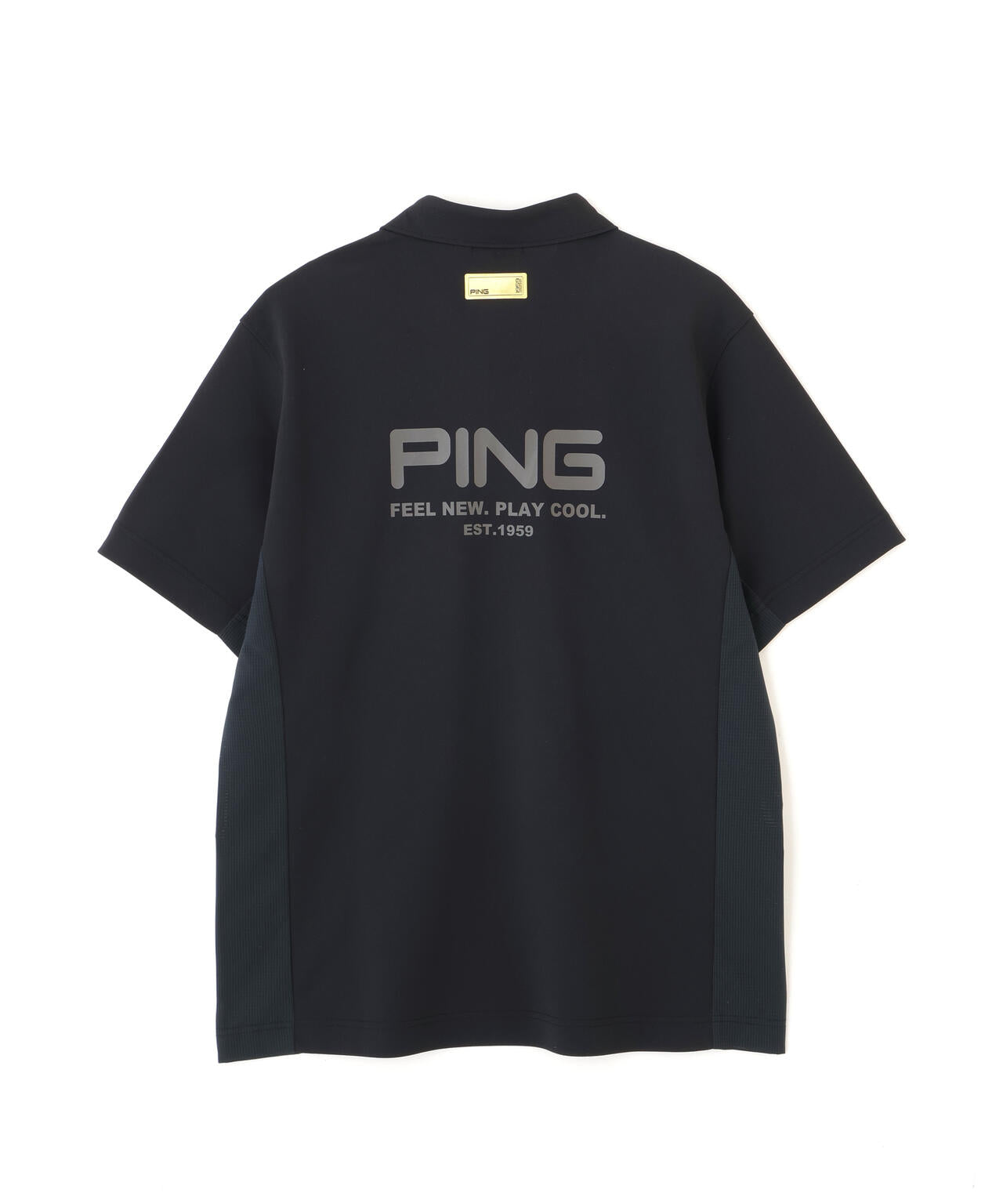 【PING APPAREL】レイブロックMr.PING半袖ポロシャツ <GOLD> (MENS)
