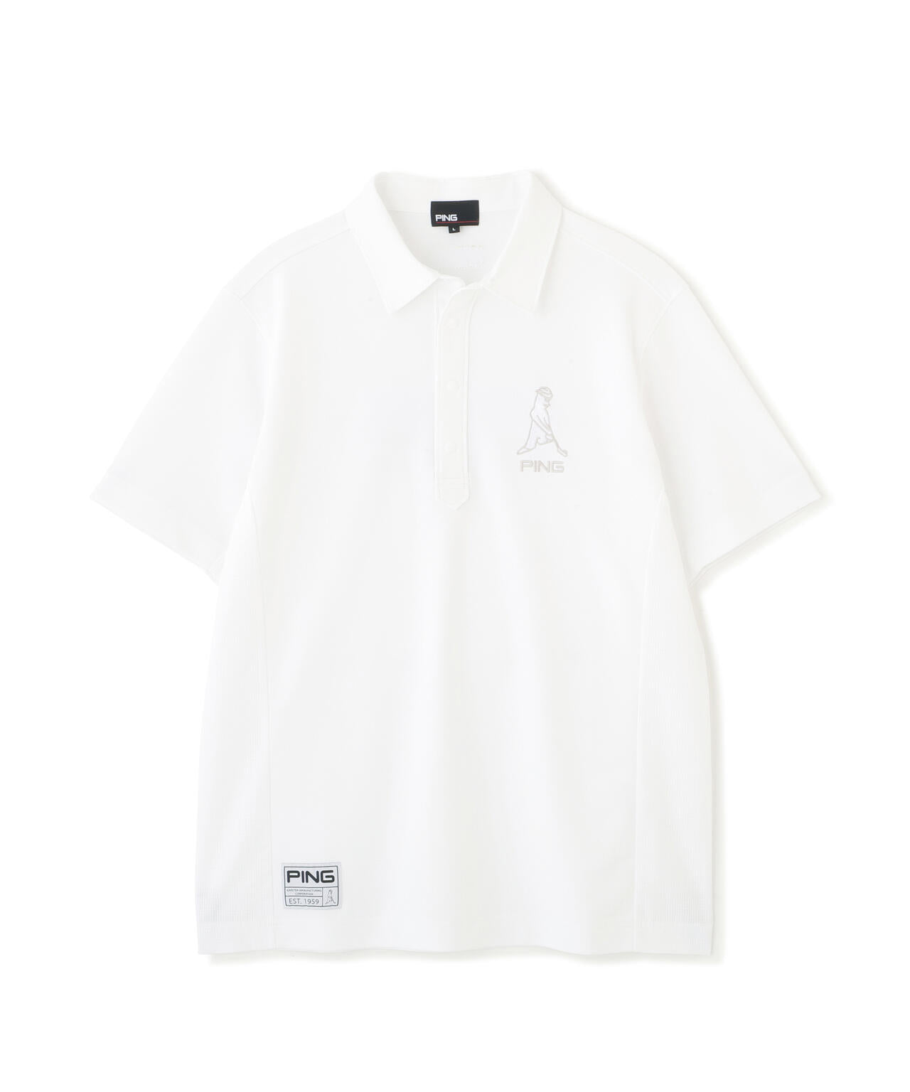 【PING APPAREL】レイブロックMr.PING半袖ポロシャツ <GOLD> (MENS)