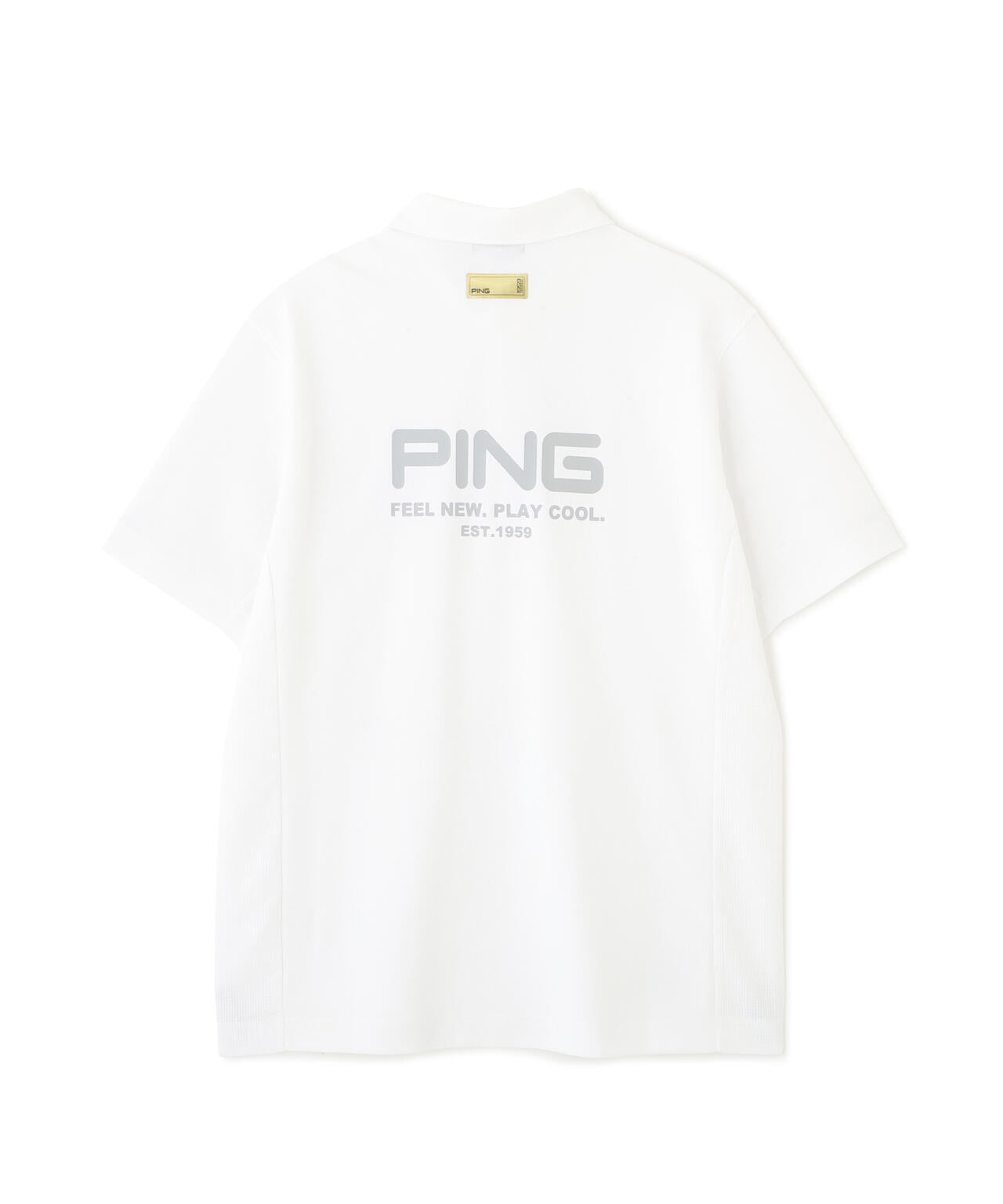 【PING APPAREL】レイブロックMr.PING半袖ポロシャツ <GOLD> (MENS)