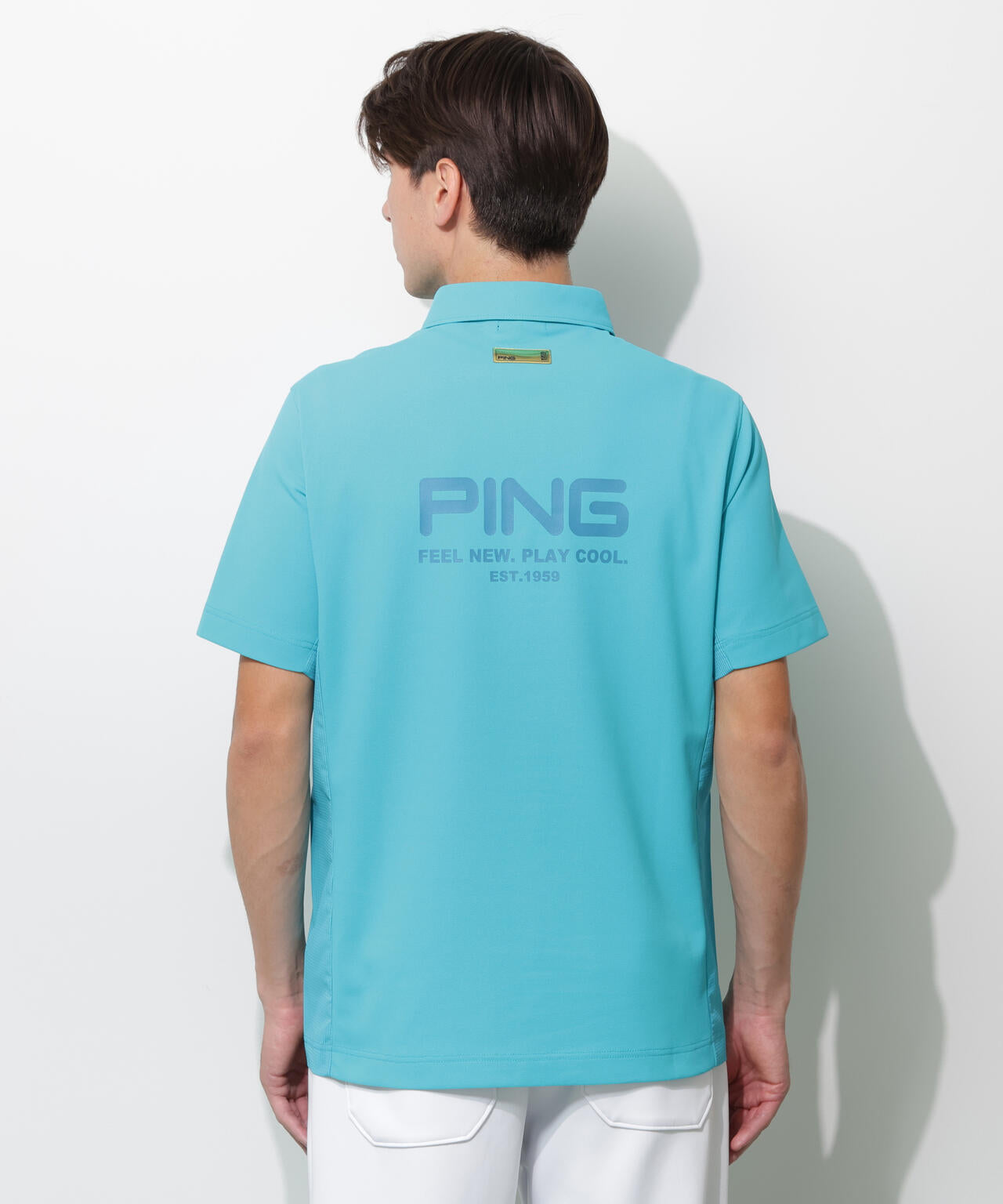 【PING APPAREL】レイブロックMr.PING半袖ポロシャツ <GOLD> (MENS)