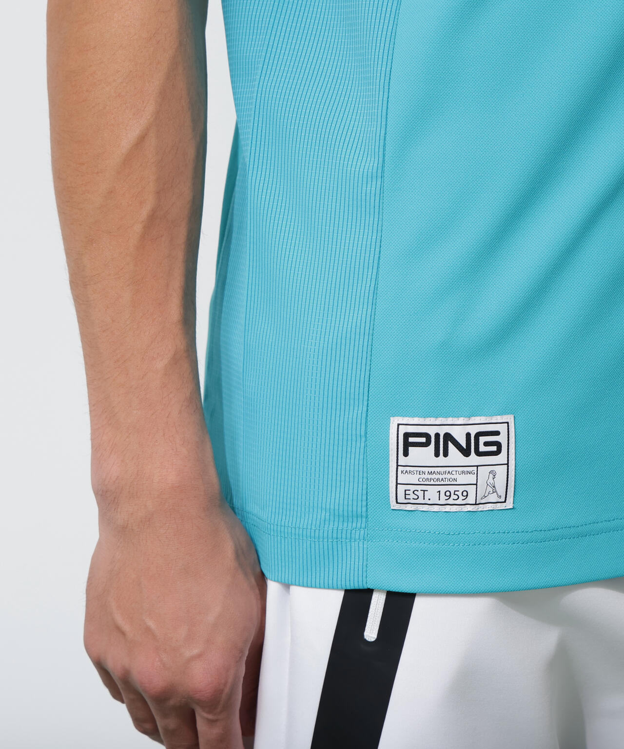 【PING APPAREL】レイブロックMr.PING半袖ポロシャツ <GOLD> (MENS)