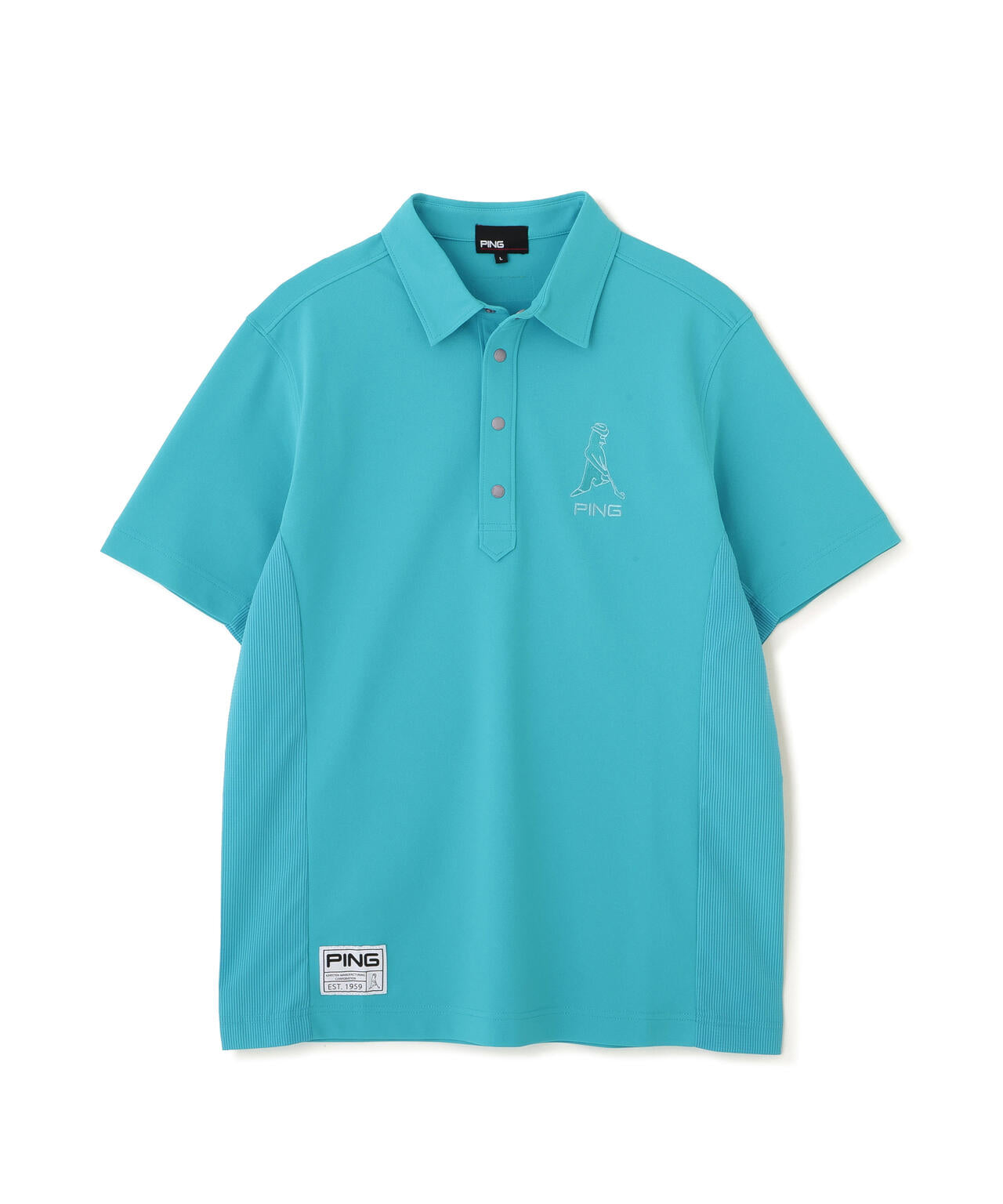 【PING APPAREL】レイブロックMr.PING半袖ポロシャツ <GOLD> (MENS)