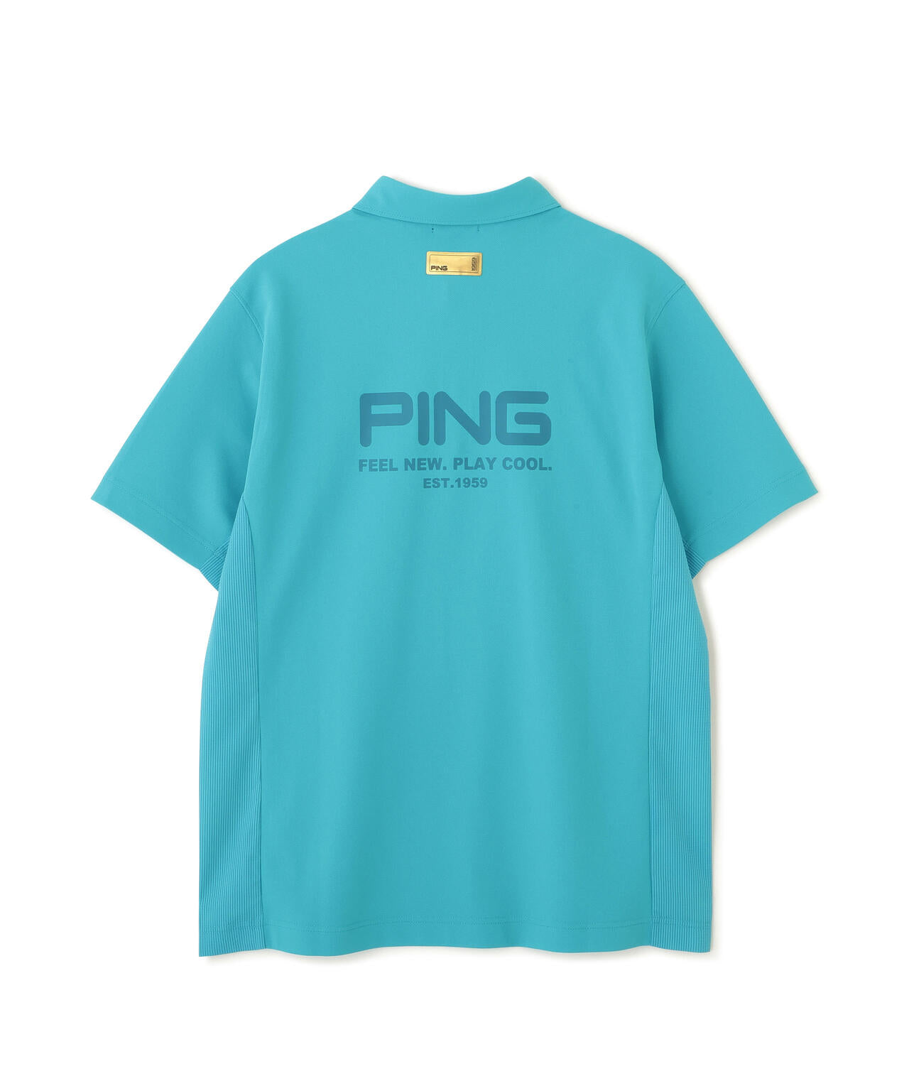 【PING APPAREL】レイブロックMr.PING半袖ポロシャツ <GOLD> (MENS)
