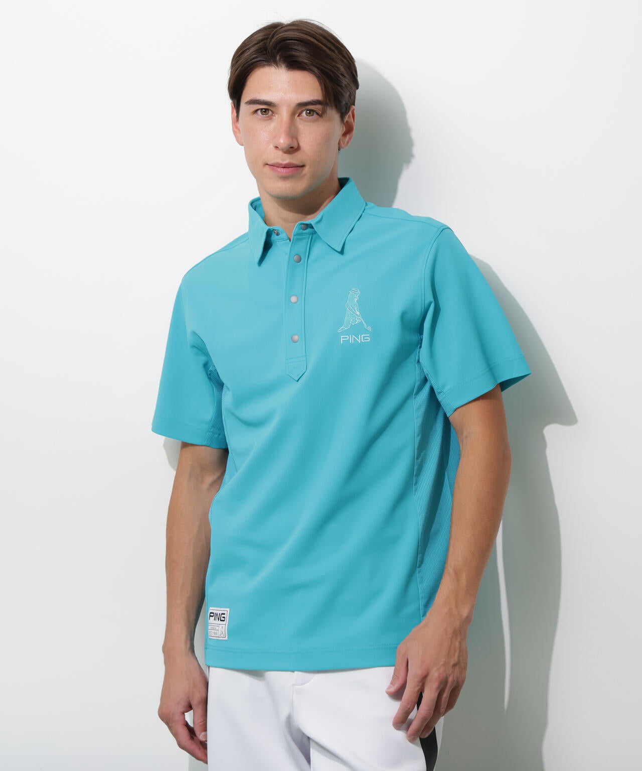 【PING APPAREL】レイブロックMr.PING半袖ポロシャツ <GOLD> (MENS)