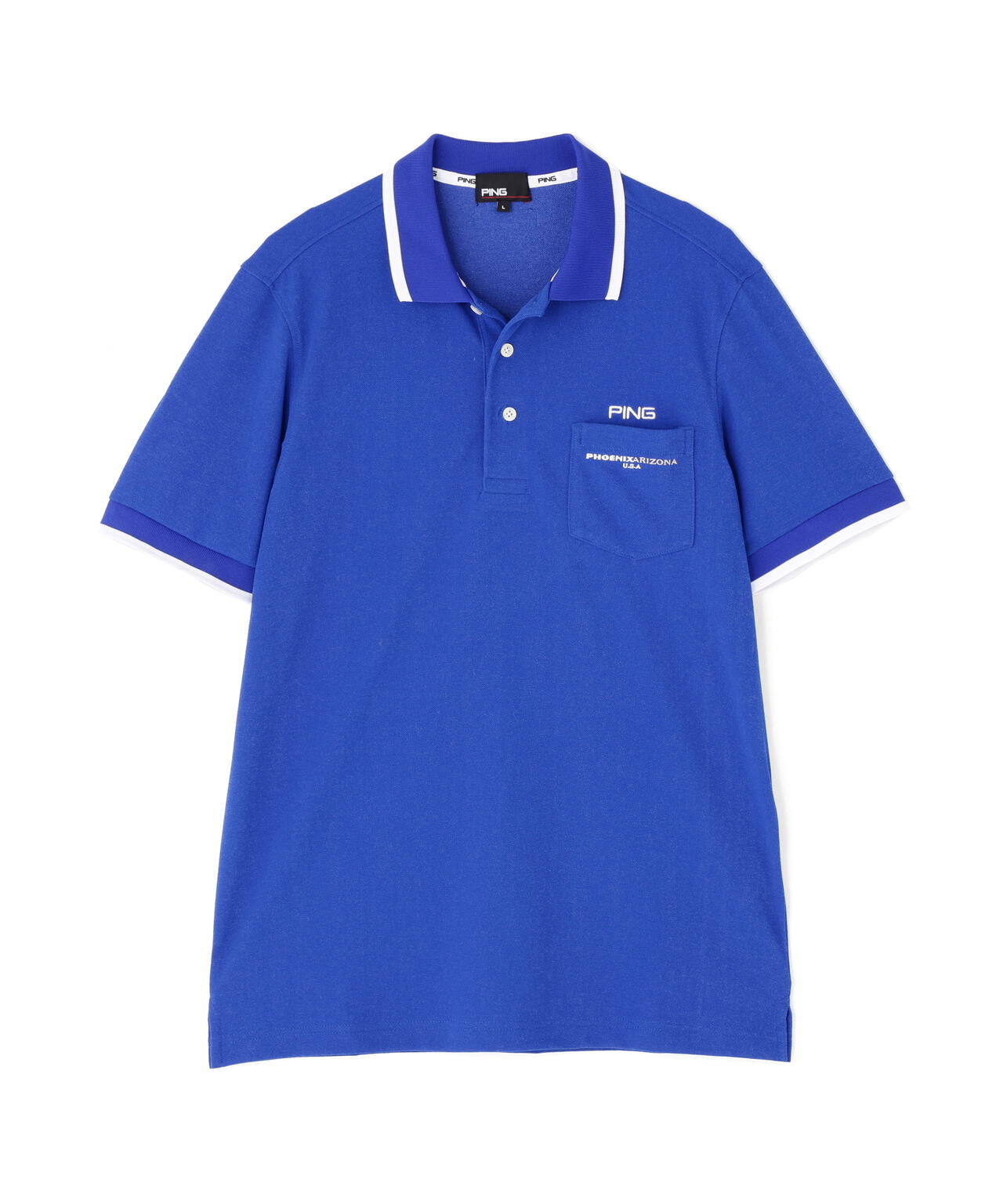 【PING APPAREL】スナップテックス半袖ラインポロシャツ <NATIVE> (MENS)