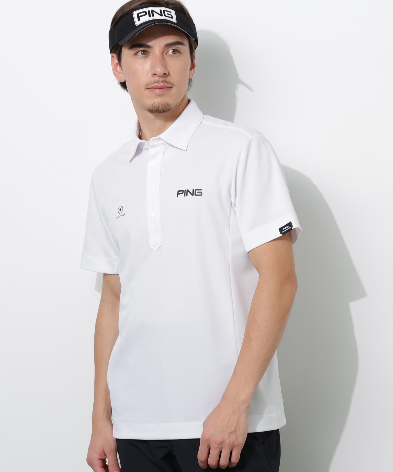 【PING APPAREL】エアロクールカノコ半袖ポロシャツ <PERFORMANCE> (MENS)