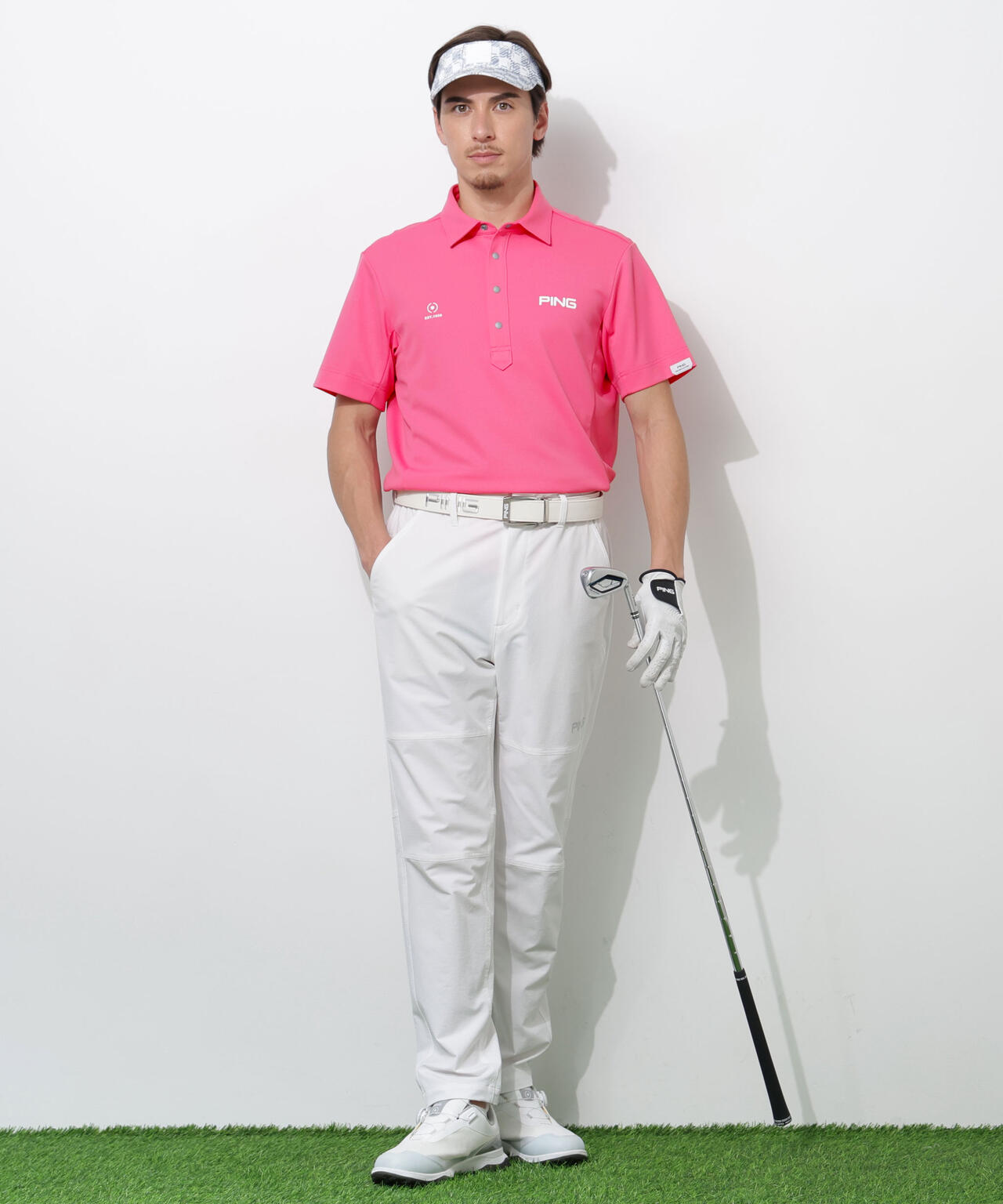 【PING APPAREL】エアロクールカノコ半袖ポロシャツ <PERFORMANCE> (MENS)