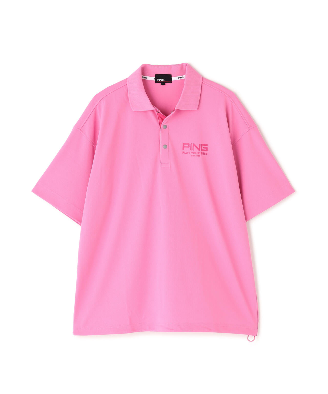 【PING APPAREL】クイックドライUV半袖カノコオーバーポロシャツ <PERFORMANCE> (MENS)